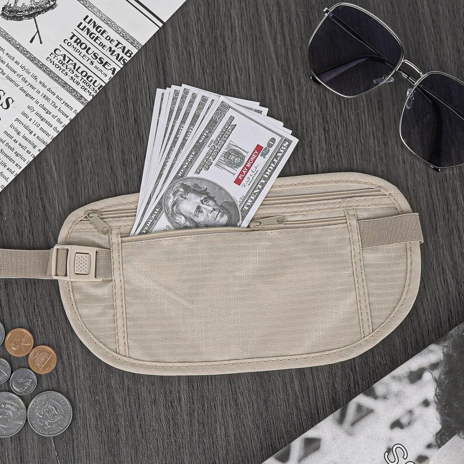 Riñonera Oculta de Dinero DODAMOUR para Viajes y Deportes