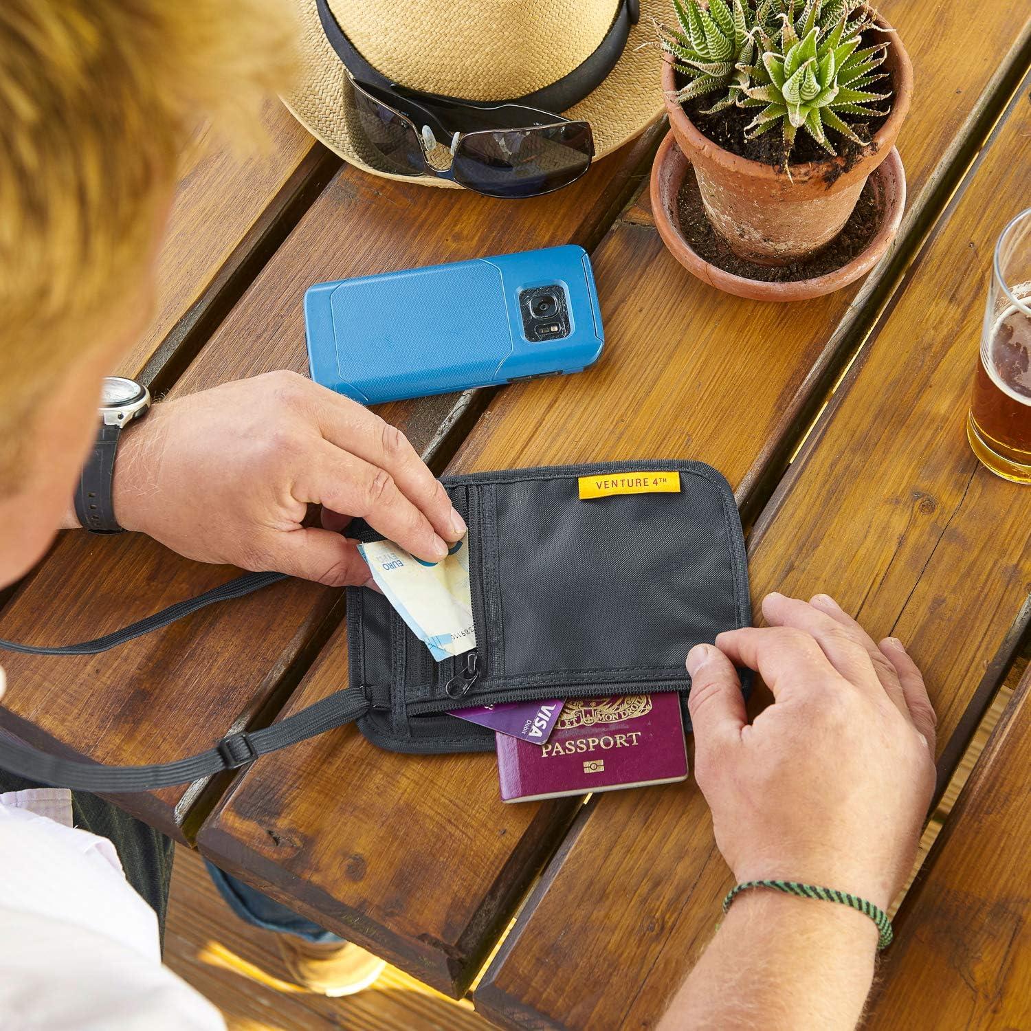 Cinturón de Dinero y Cartera de Cuello VENTURE 4TH RFID