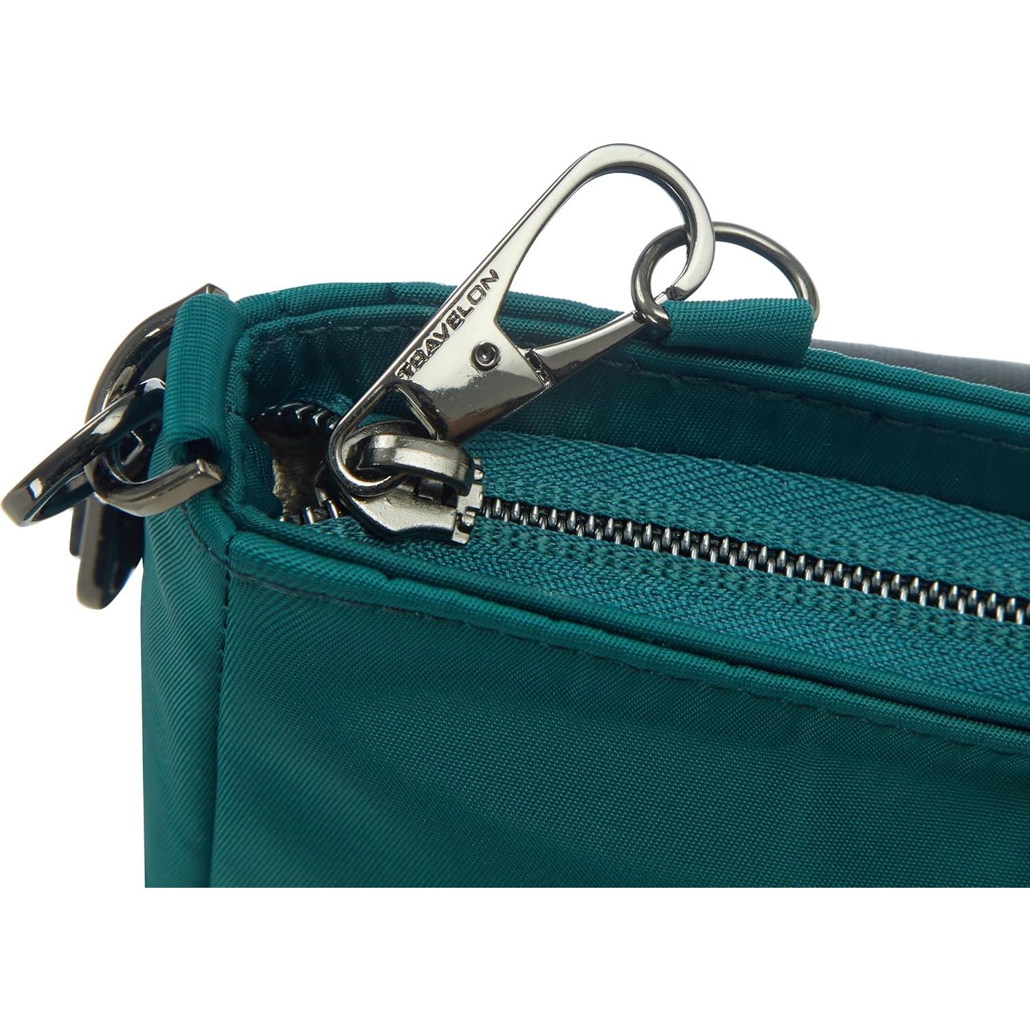 Bolso Cruzado Anti-Robo Travelon Addison Verde Pino