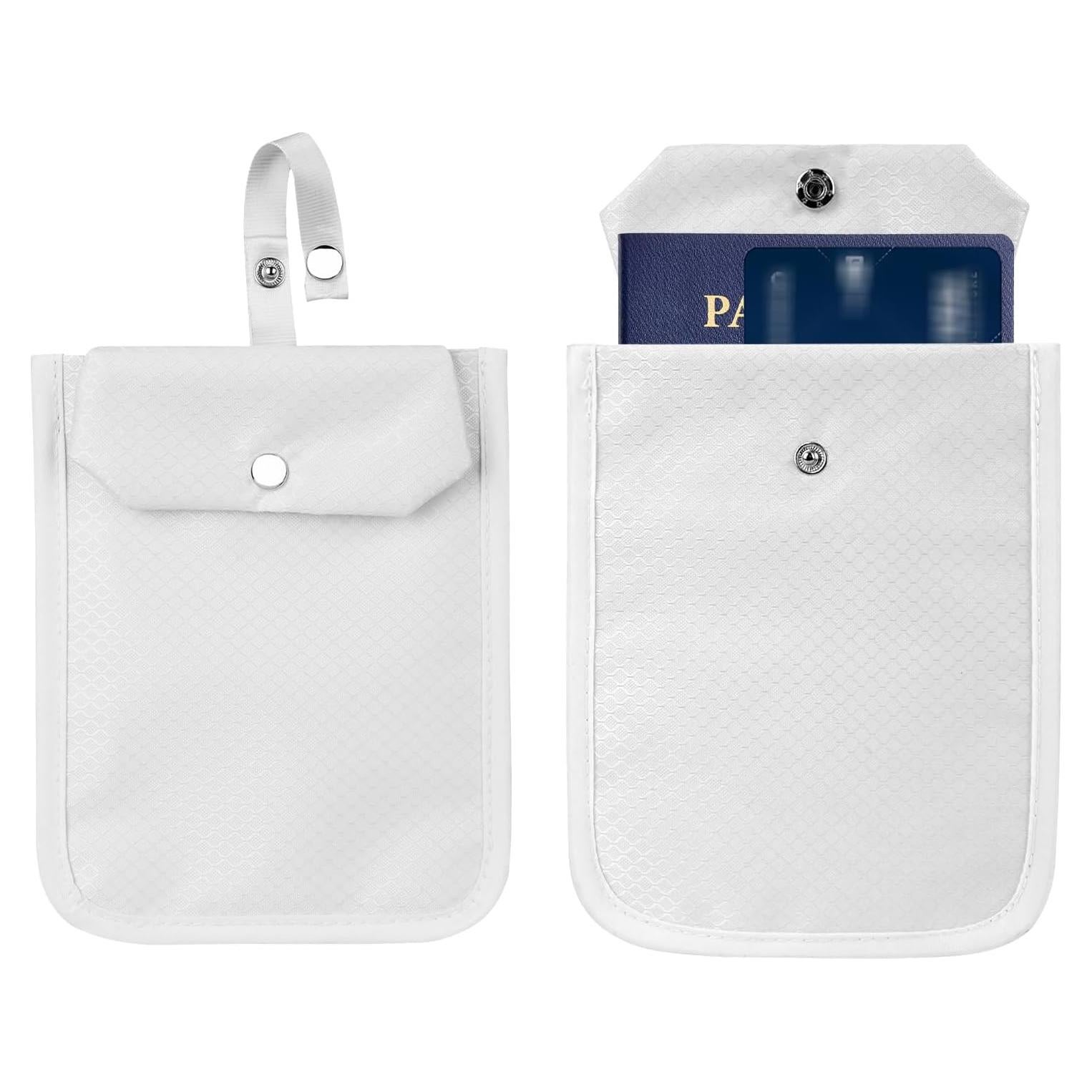 Billetera de Viaje LUEXBOX 2Pack con Bolsillo Oculto Blanco