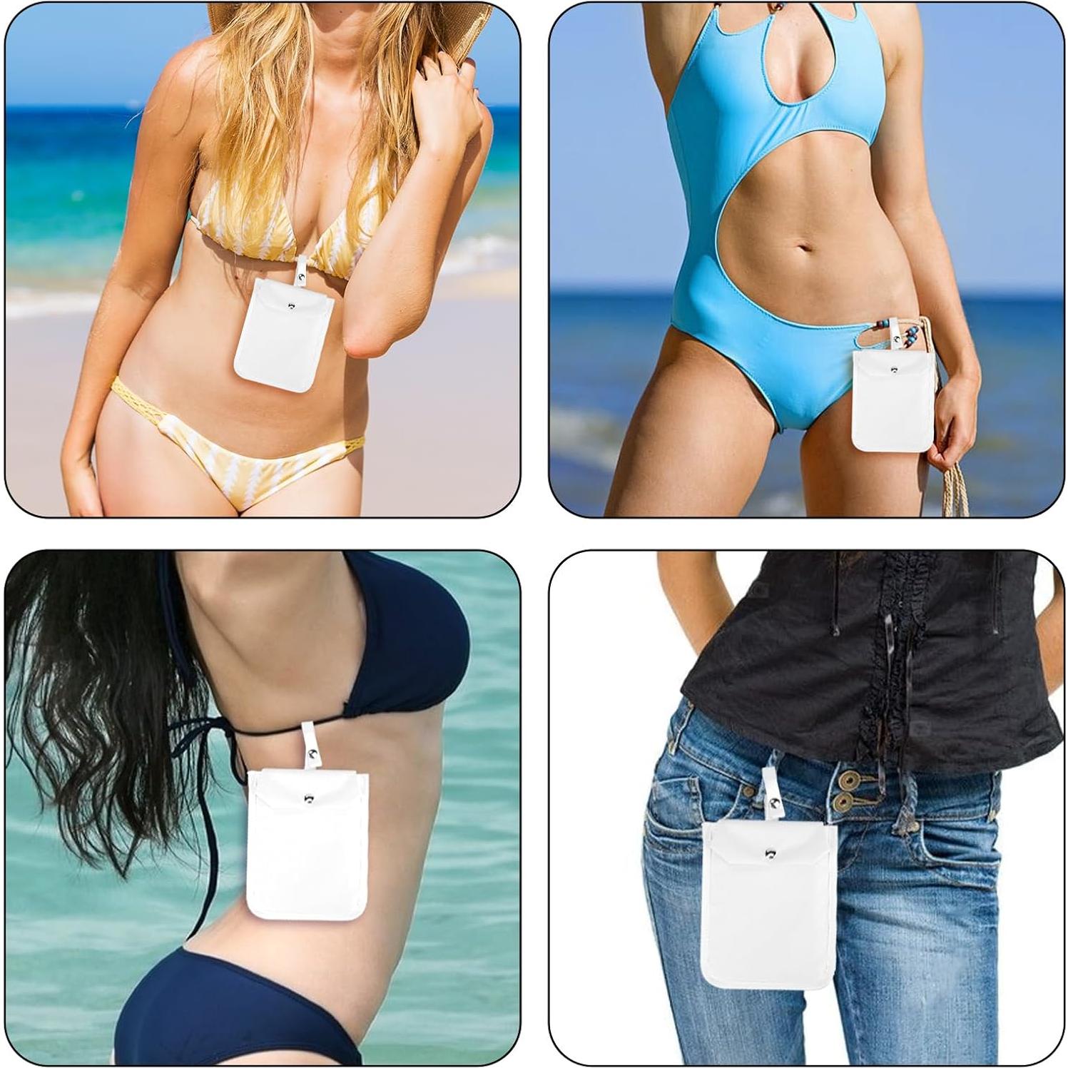 Billetera de Viaje LUEXBOX 2Pack con Bolsillo Oculto Blanco