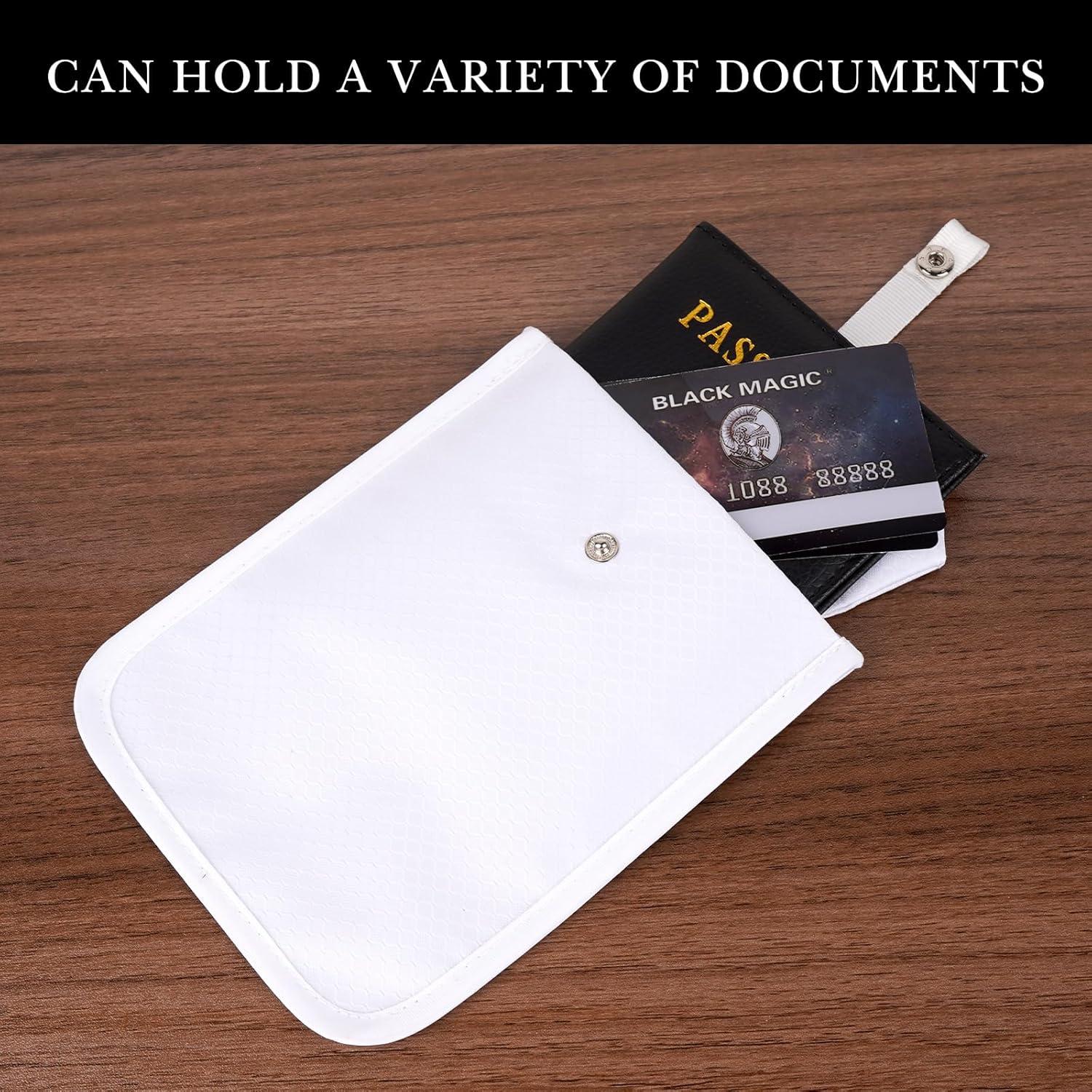 Billetera de Viaje LUEXBOX 2Pack con Bolsillo Oculto Blanco