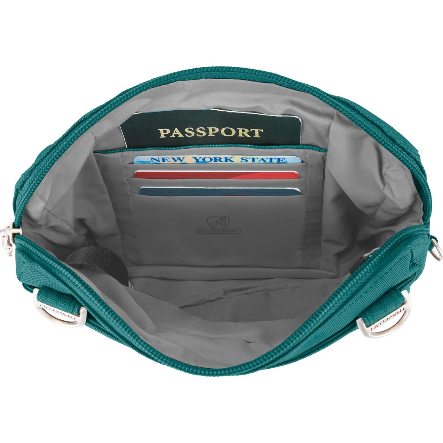 Bandolera y Mochila de Cintura Travelon Clásico Anti-Robo