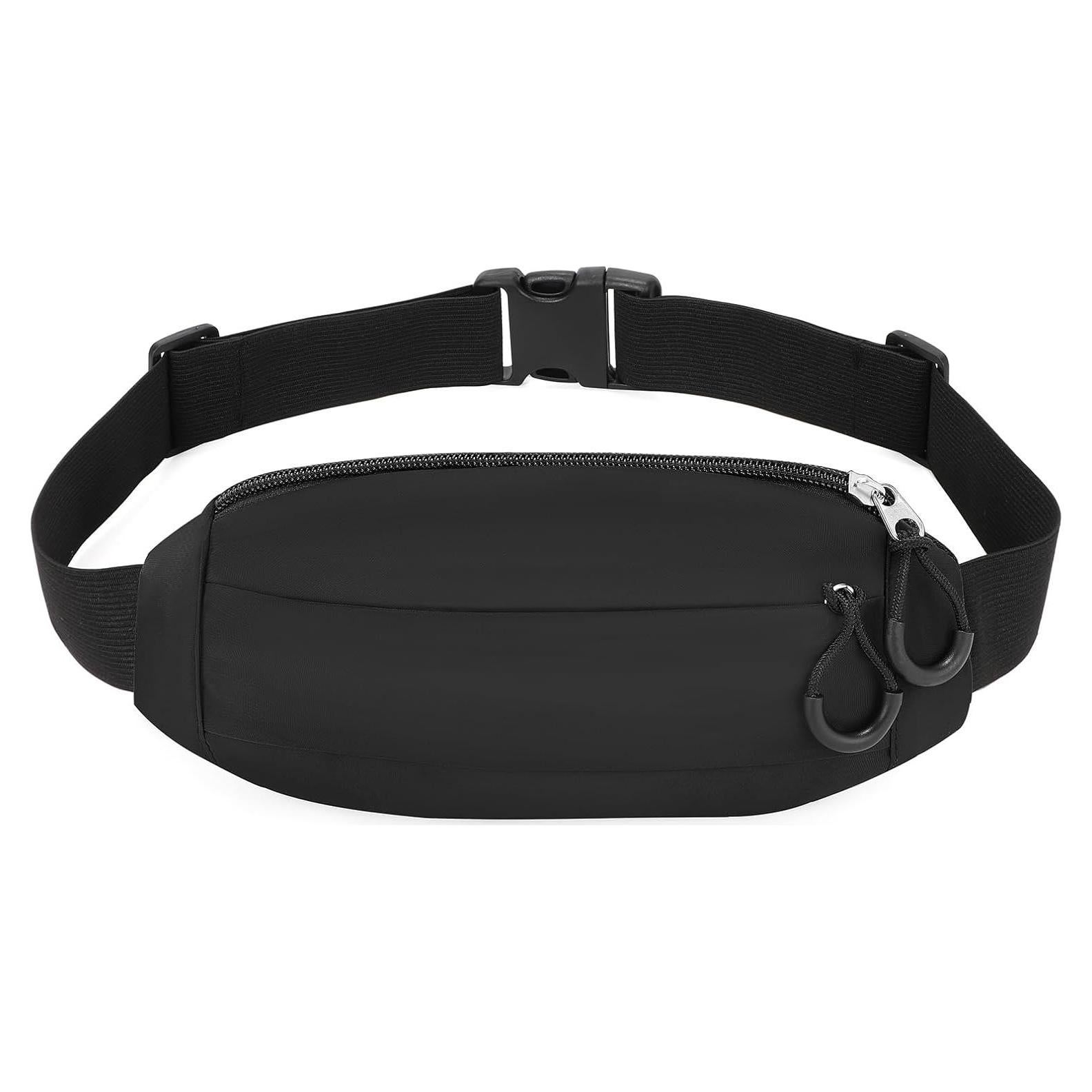 Bolsa de Cintura SUOSDEY Unisex Negra RFID Ajustable 135cm