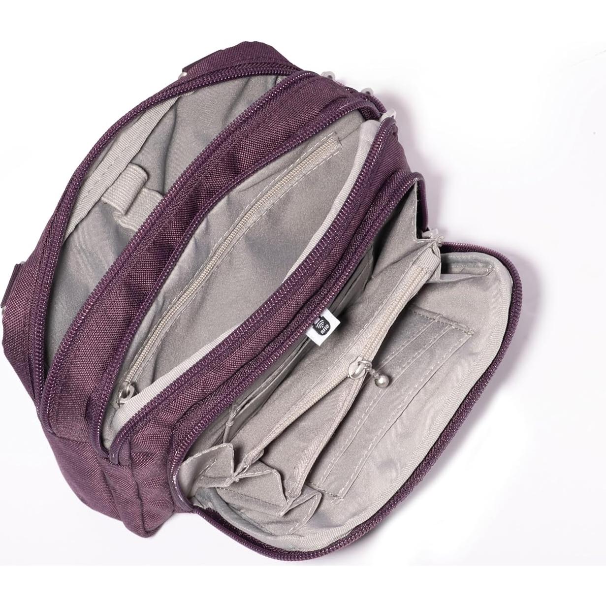 Bolso Cruzado Baggallini Trifecta RFID 20x15cm Mujeres