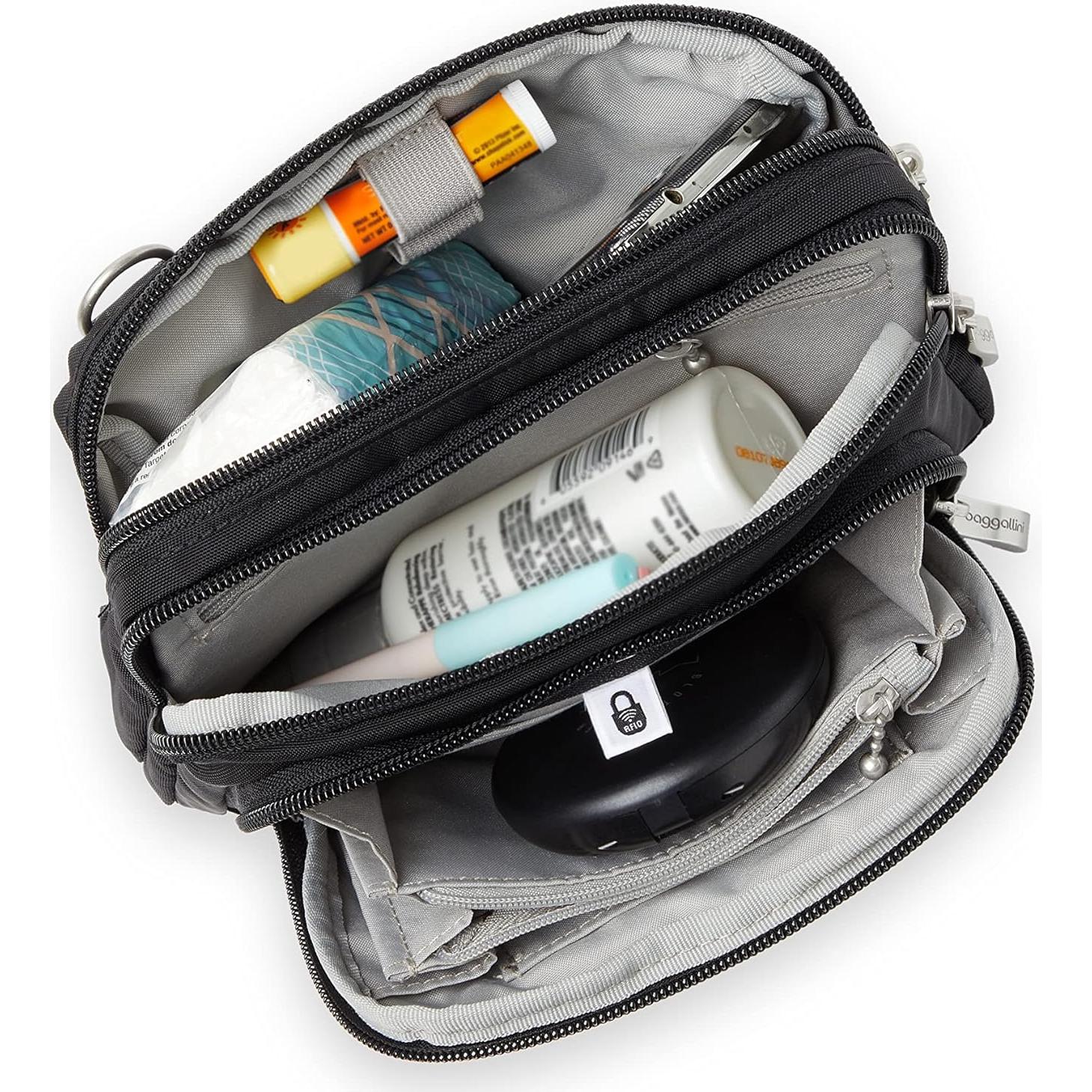 Bolso Cruzado Baggallini Trifecta RFID 20x15cm Mujeres