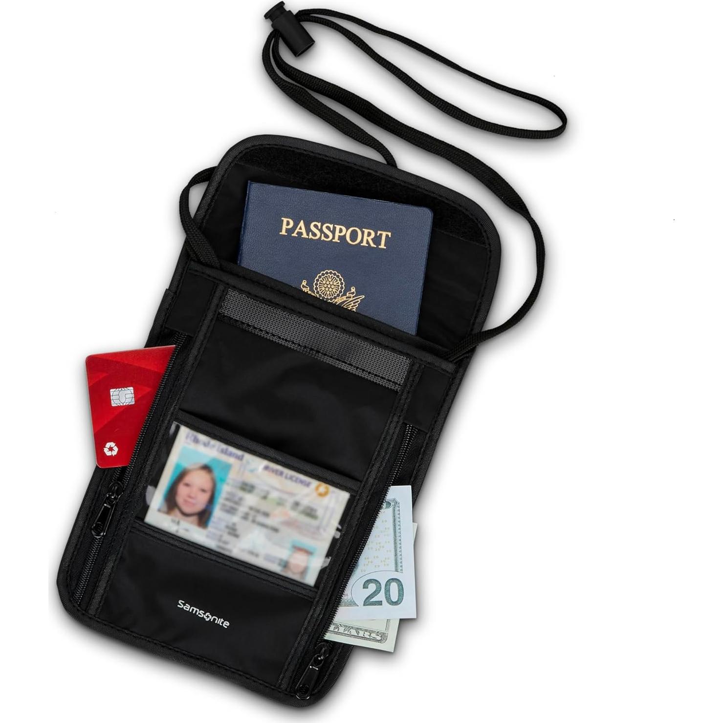 Pouch de Cuello Samsonite RFID - Nylon Ligero y Seguro