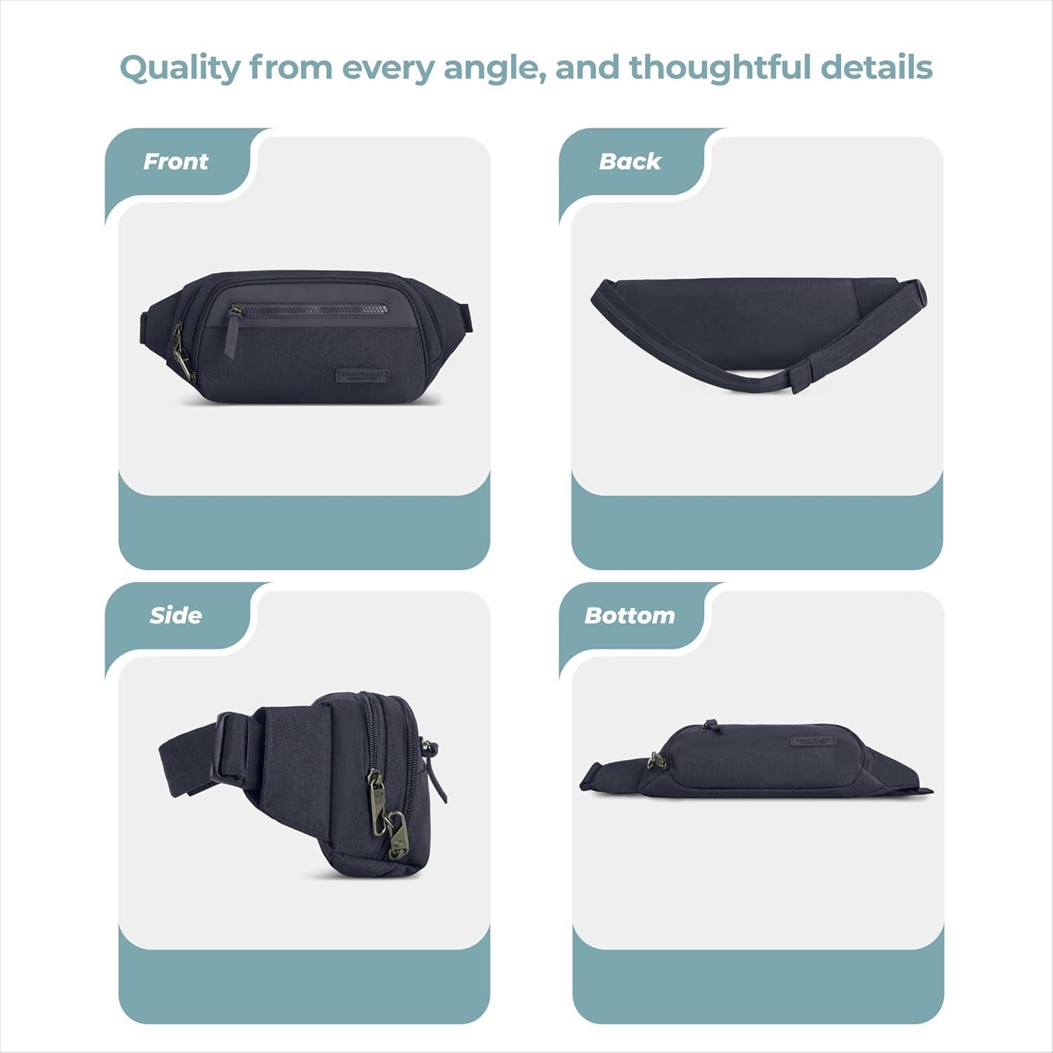 Paquete de Cintura Anti-Robo Travelon Metro Unisex