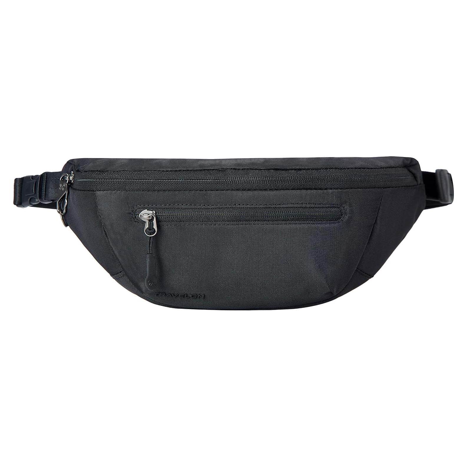 Riñonera Urbana Antirrobo Travelon Negra 29.2x12.7cm