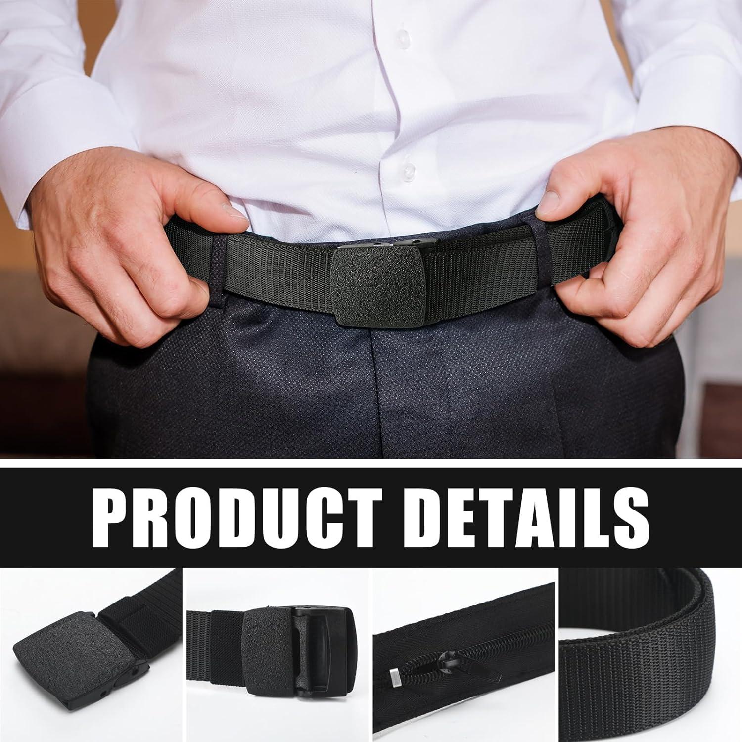 Cinturón de Dinero Oculto Cozypower 2 Pcs Nylon Seguridad