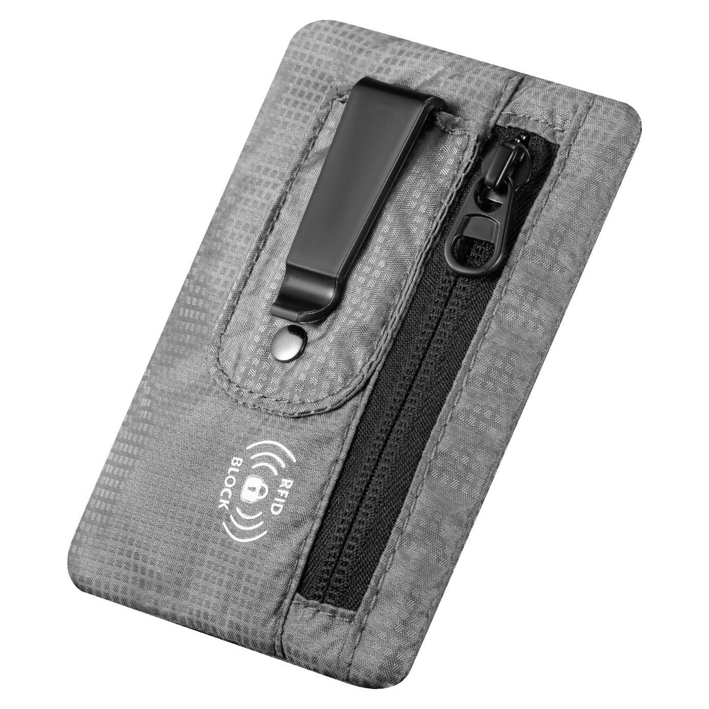 Billetera de Viaje KOSMCCO Mediana Gris Bloqueo RFID