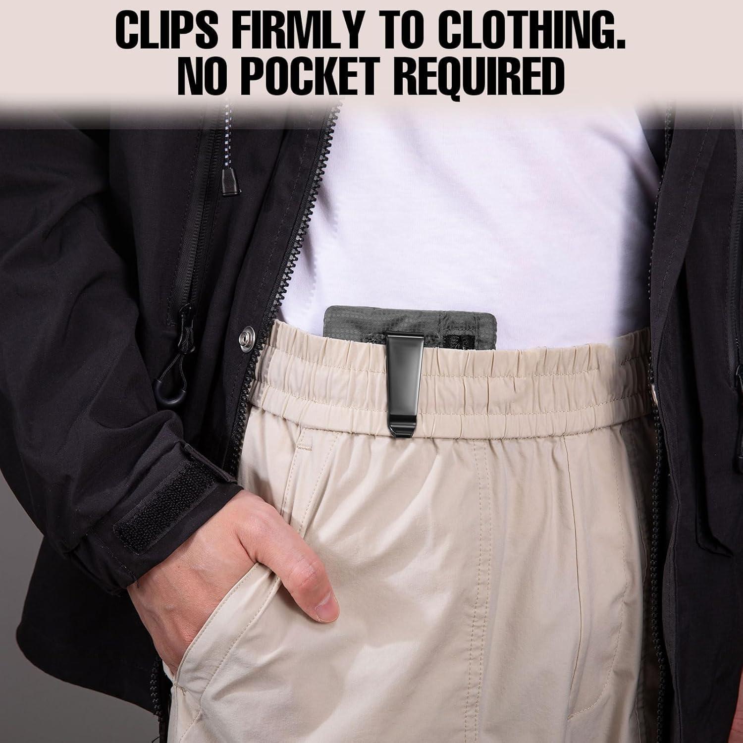 Billetera de Viaje KOSMCCO Mediana Gris Bloqueo RFID