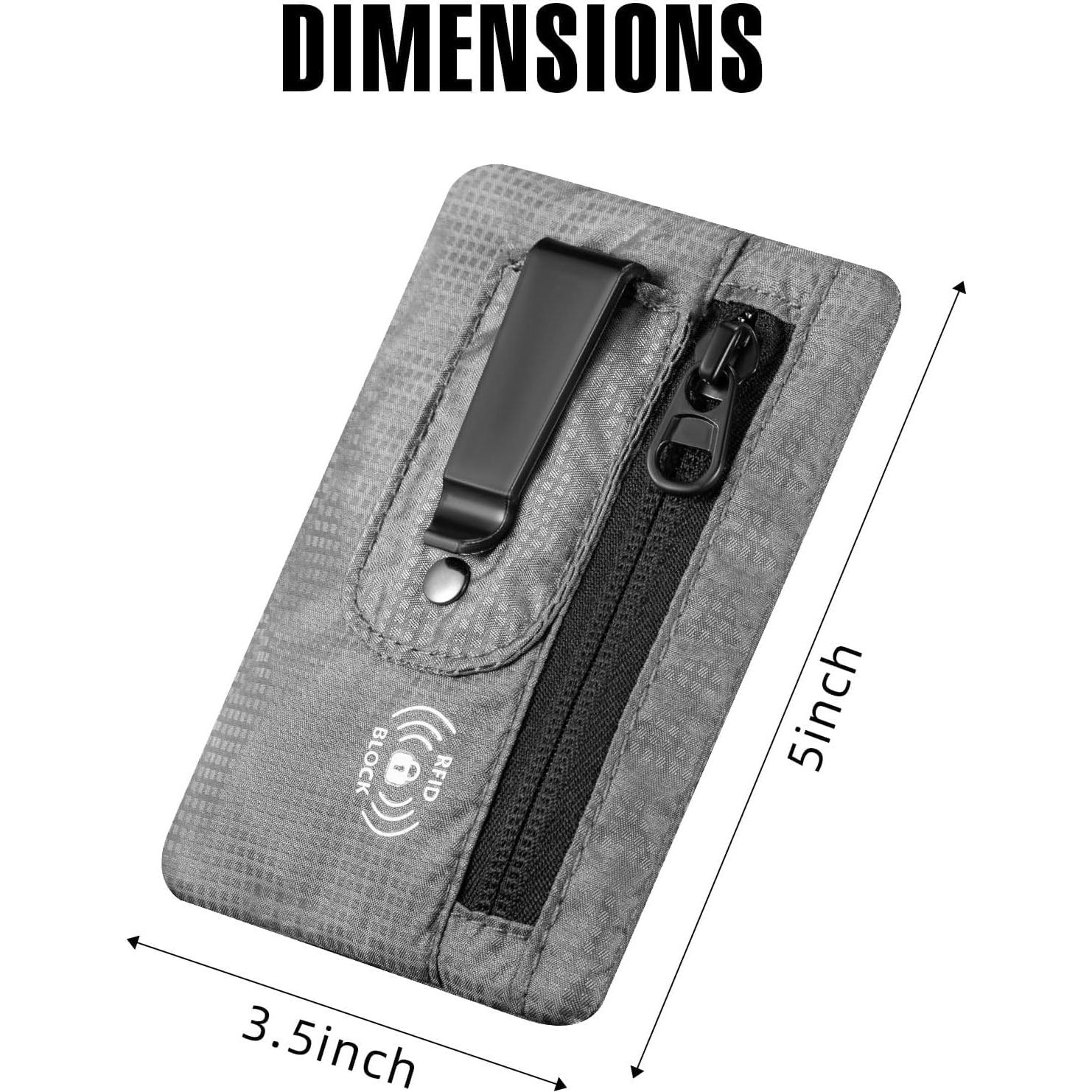 Billetera de Viaje KOSMCCO Mediana Gris Bloqueo RFID
