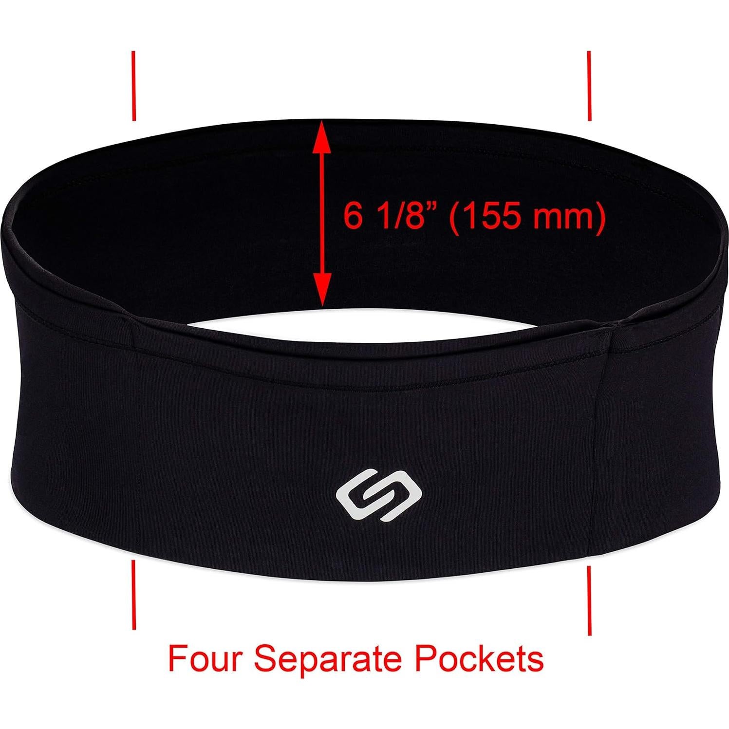 Cinturón de Correr Sporteer VersaMax Negro Mediano