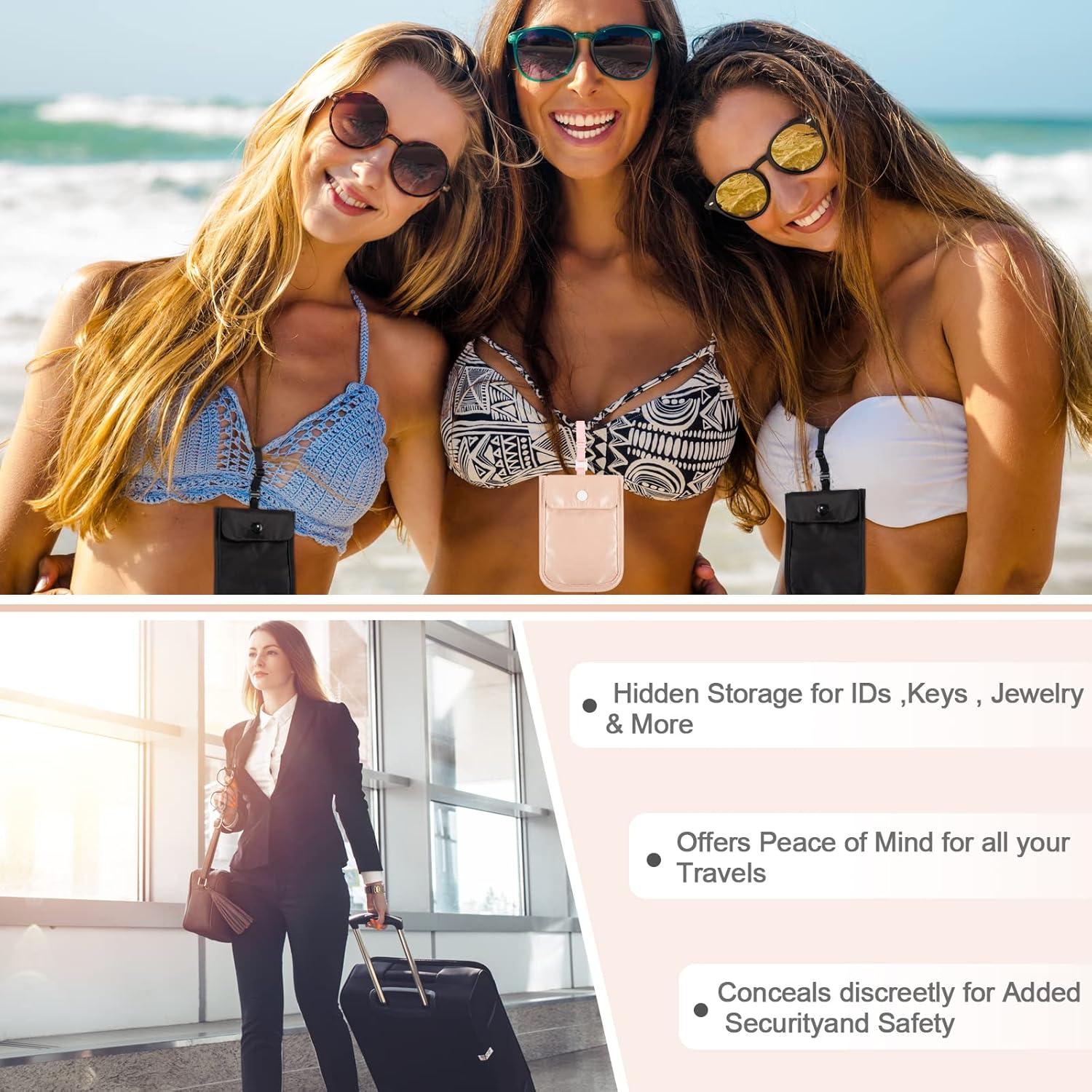 Cartera Oculta de Viaje Saintrygo para Sujetadores - 2 Piezas