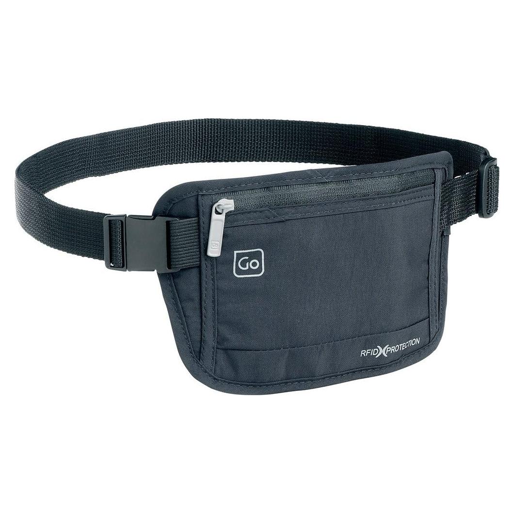 Cinturón de Dinero RFID Negro DES-06751 con Compartimento