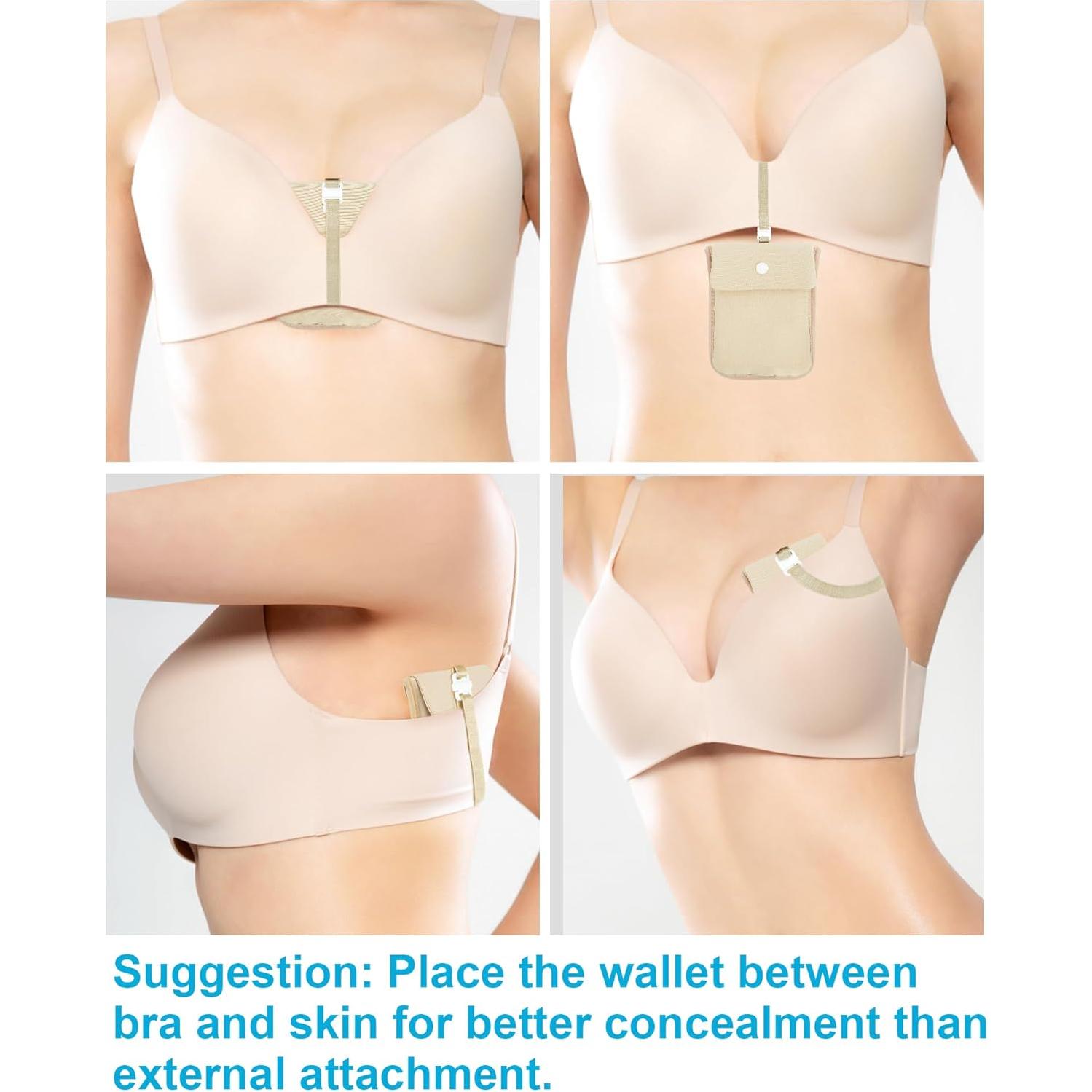 Billetera de Viaje RFID Bamneat Tamaño Pasaporte Nude