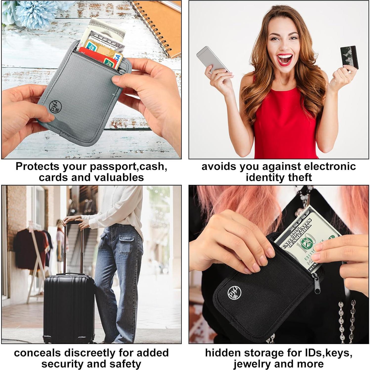 Bolsa de Almacenamiento Antirrobo RFID Paterr - 2 Pcs