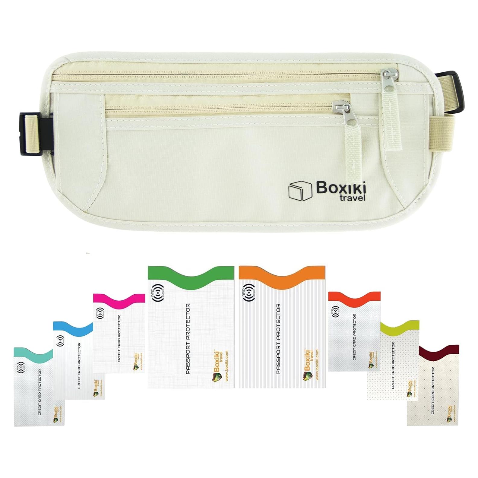 Cinturón de Dinero Boxiki Travel con Protección RFID Unisex