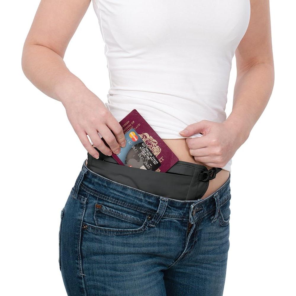 Cartera de Cintura Antirrobo RFID Pacsafe Coversafe V100 Negra