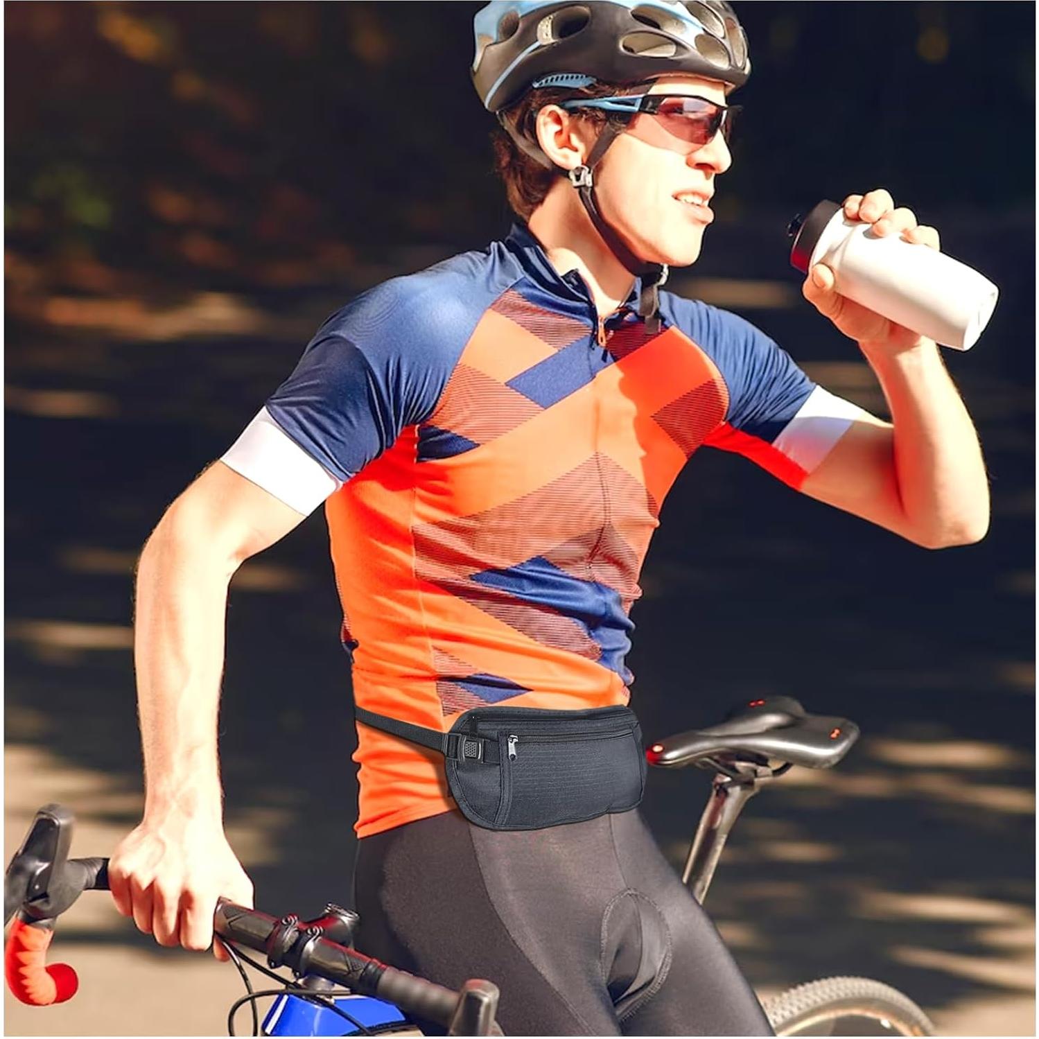 Cinturón de Dinero FuninCrea Negro con Bloqueo RFID 25.4x14cm