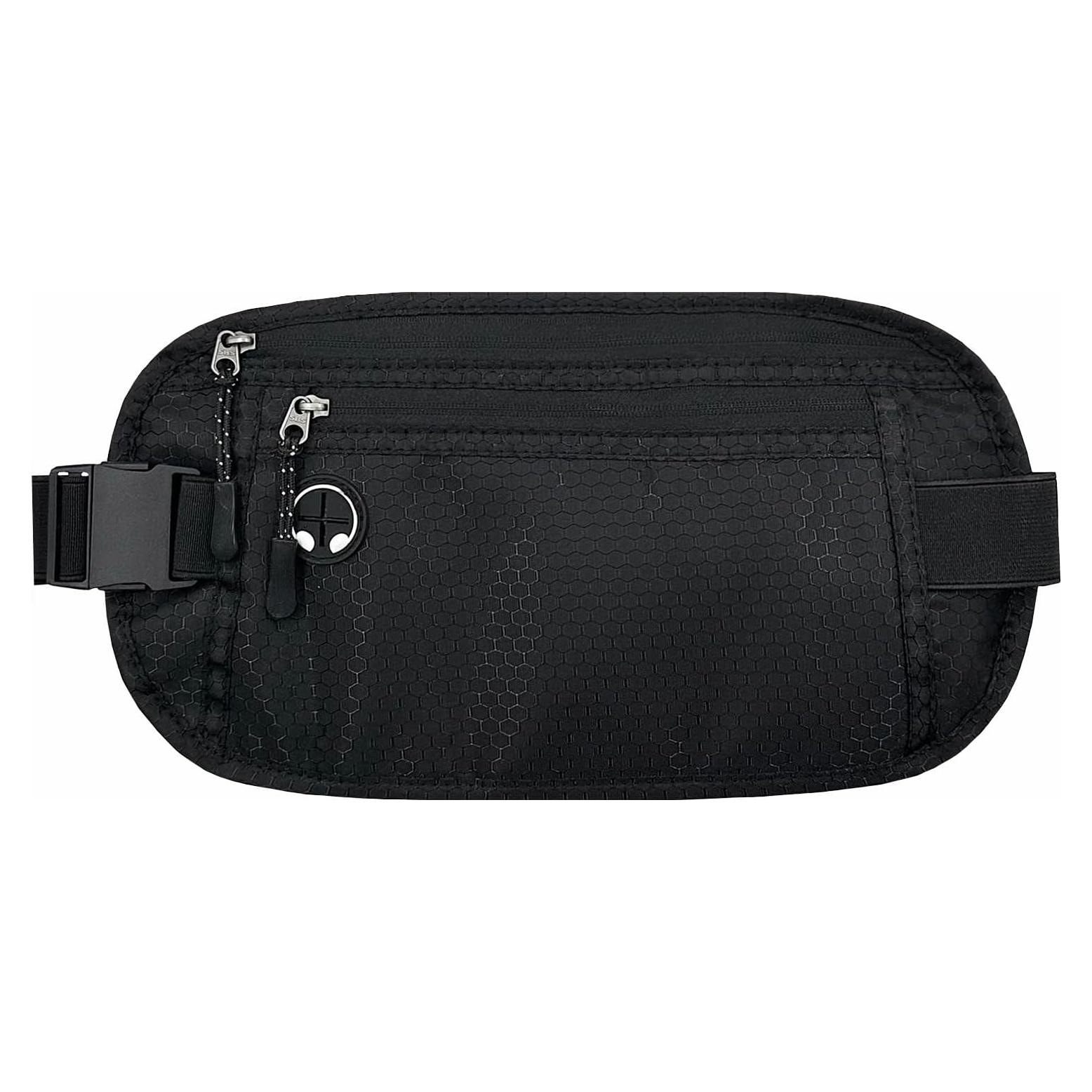 Cinturón de Dinero HOPSOOKEN Negro con Bloqueo RFID