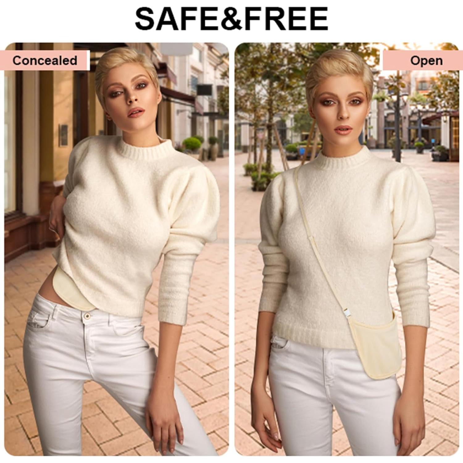 Billetera Oculta de Viaje Lapinchen para Pasaporte y Dinero