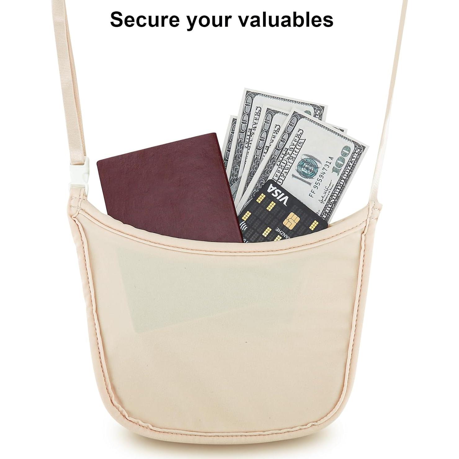 Billetera Oculta de Viaje Lapinchen para Pasaporte y Dinero