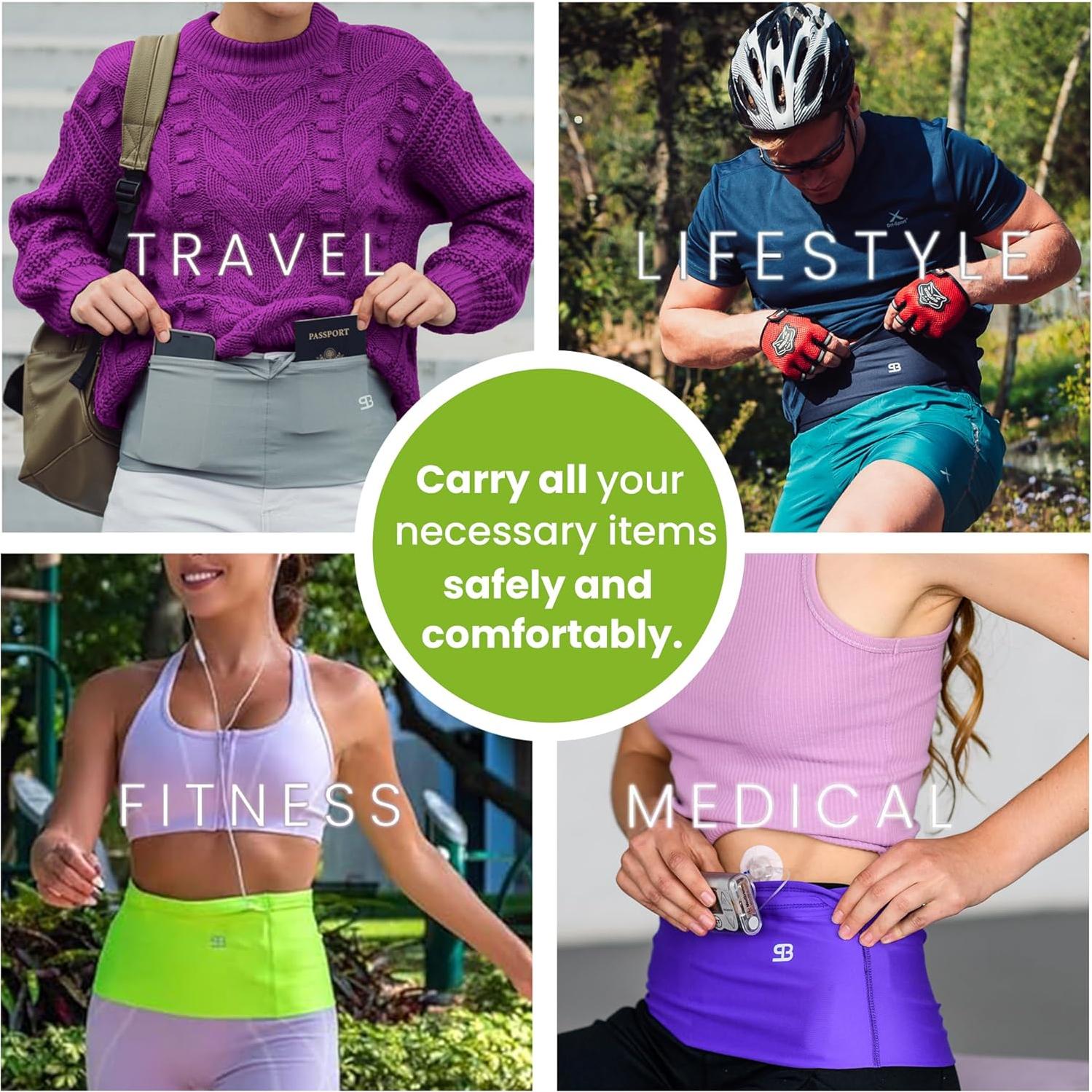 Cinturón de Dinero de Viaje Unisex StashBandz X-Large