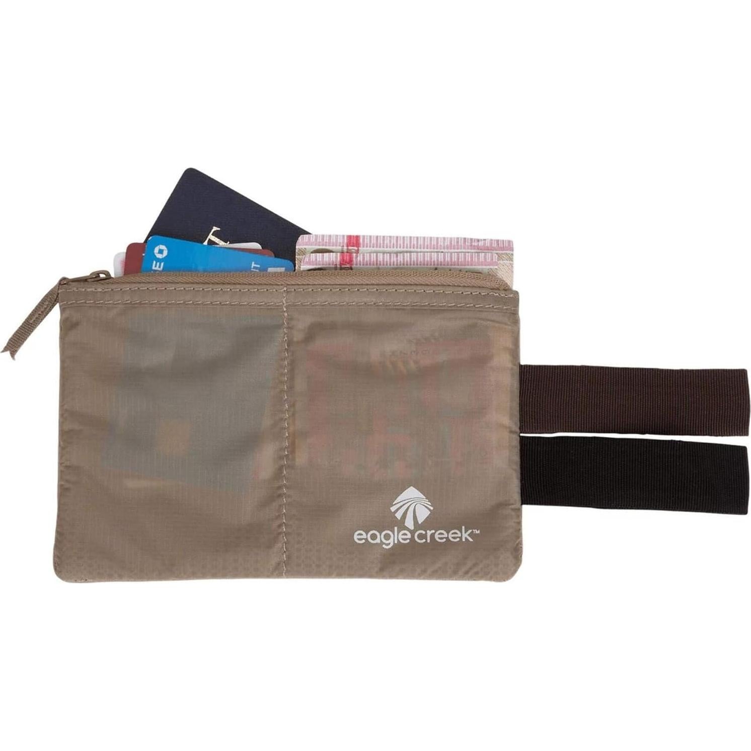 Pouch Oculto Eagle Creek Undercover Caqui 16.5x11.4cm