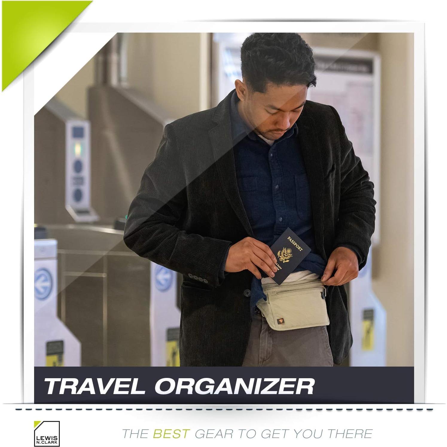 Billetera Antirrobo Lewis N. Clark con Bloqueo RFID Unisex