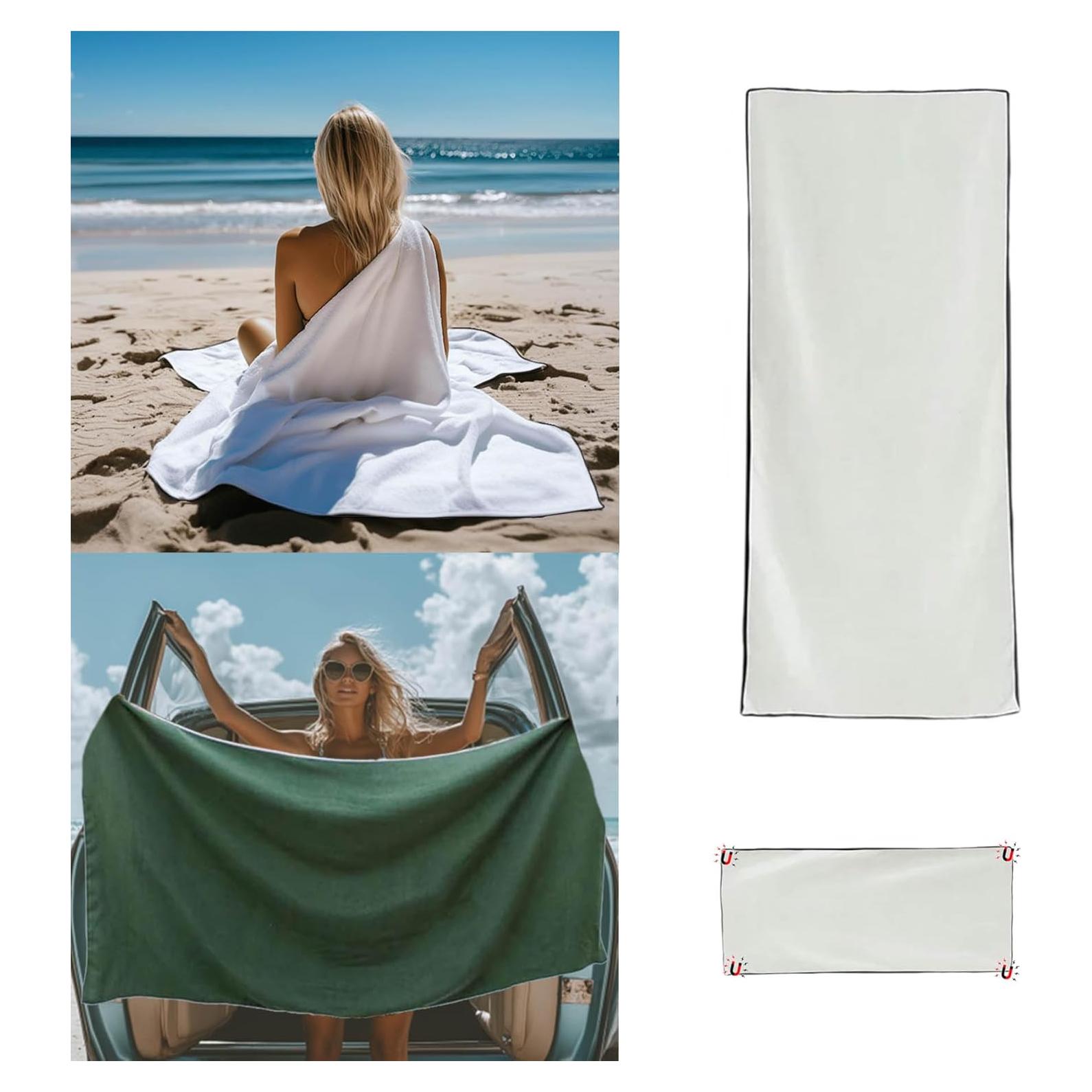 Toalla de Baño Magnética Wuquar 190.5x88.9cm Secado Rápido