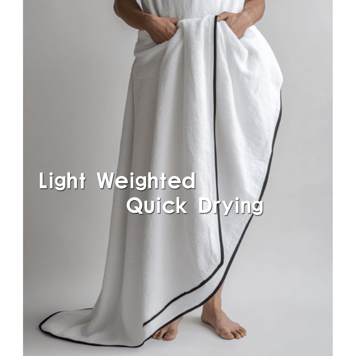 Toalla de Baño Magnética Wuquar 190.5x88.9cm Secado Rápido