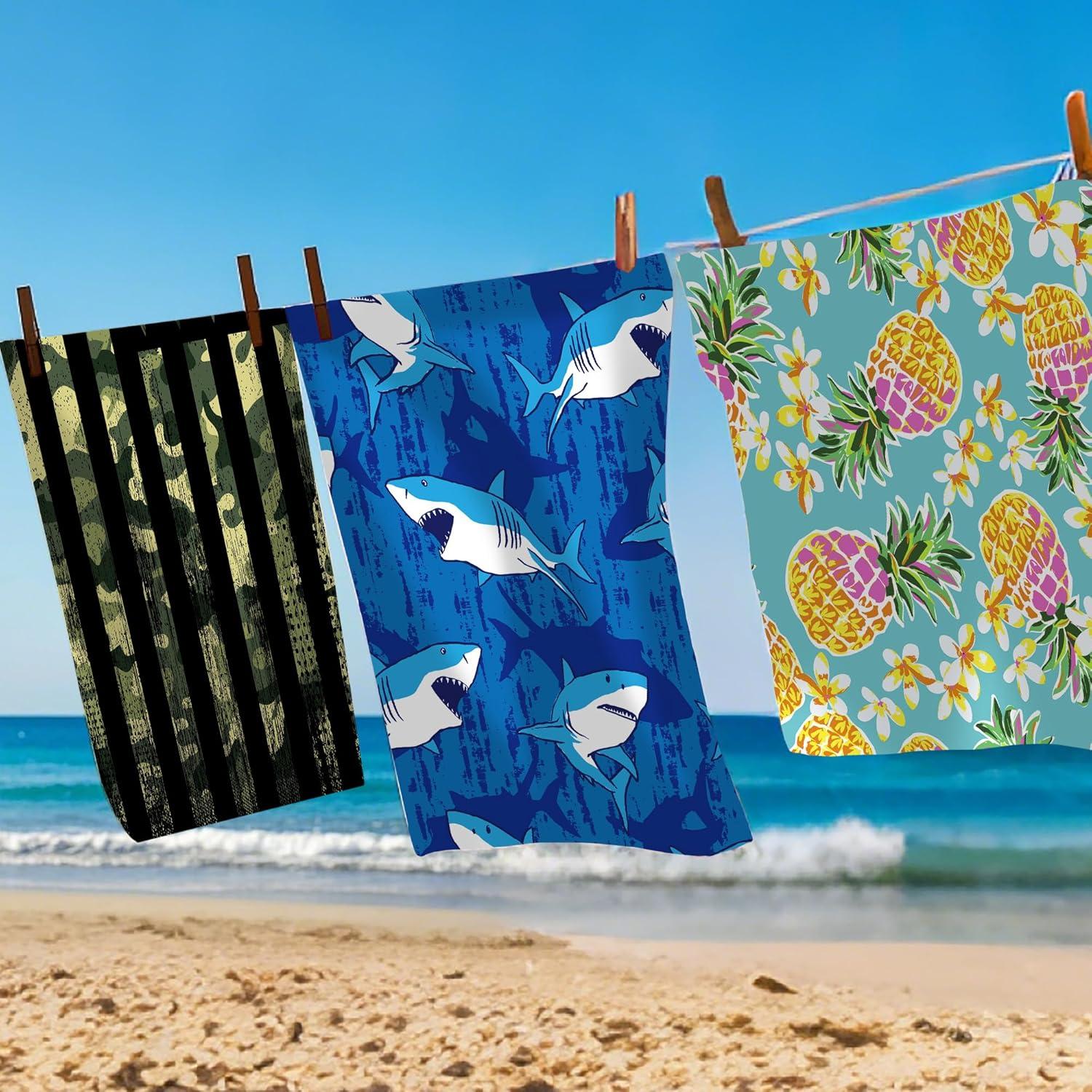 Toalla de Playa Microfibra SAYOUZ Camuflaje 75x150 cm Secado Rápido