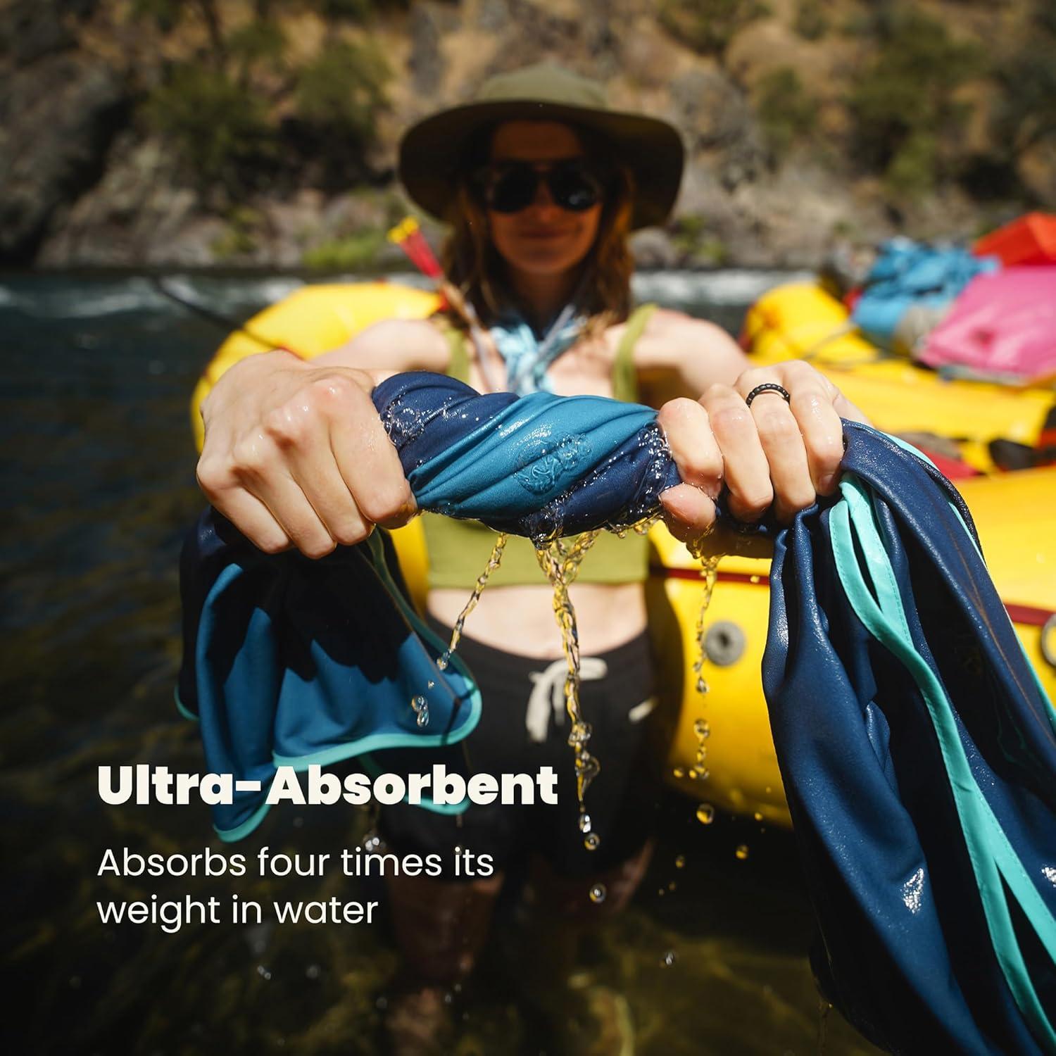 Toalla Técnica Rumpl Degradado Oceánico 76.2x152.4 cm Secado Rápido