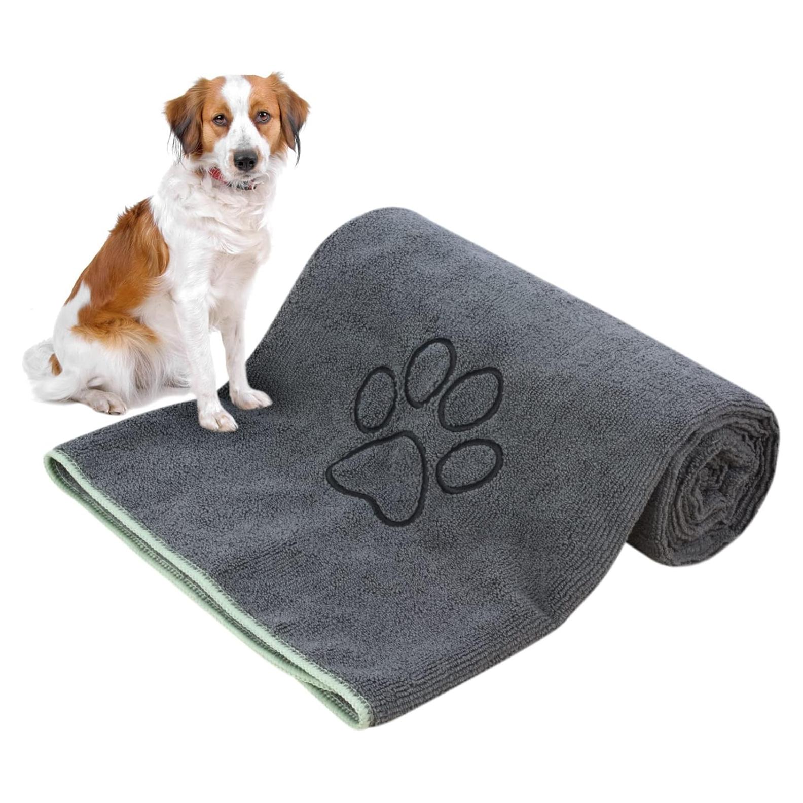 Toalla para Perros y Gatos KinHwa Microfibra 76x127cm Gris