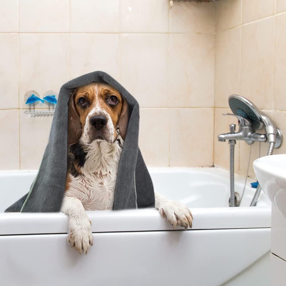 Toalla para Perros y Gatos KinHwa Microfibra 76x127cm Gris