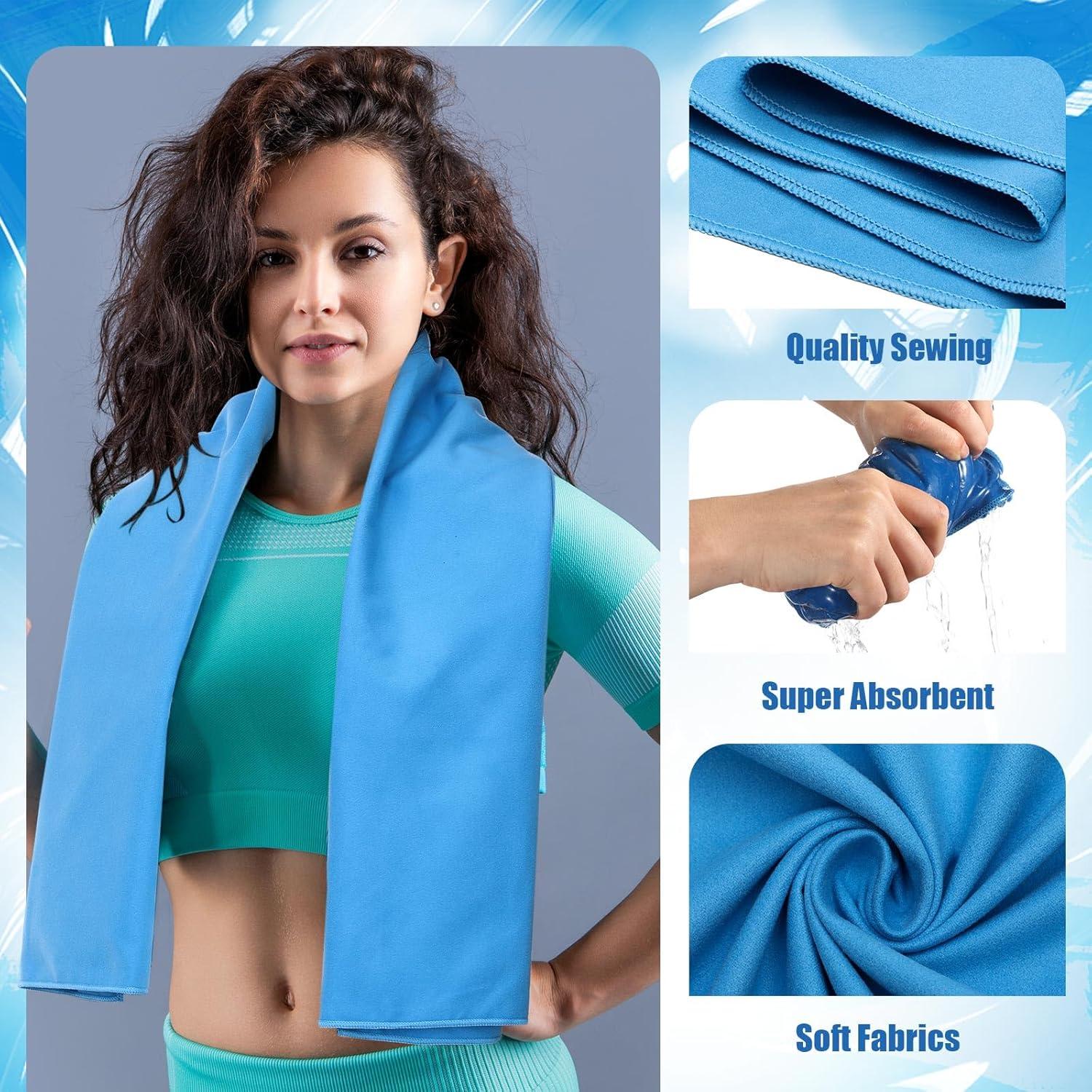 Juego de 4 Toallas de Camping Microfibra Hahafelt 120x60cm