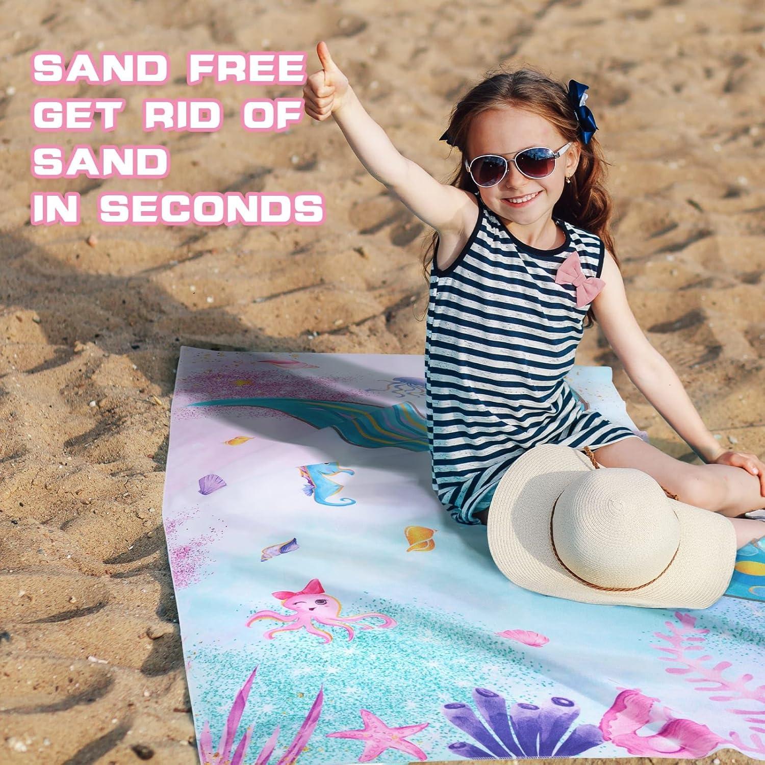 Toalla de Playa WERNNSAI Sirena 76.2x152.4 cm Microfibra