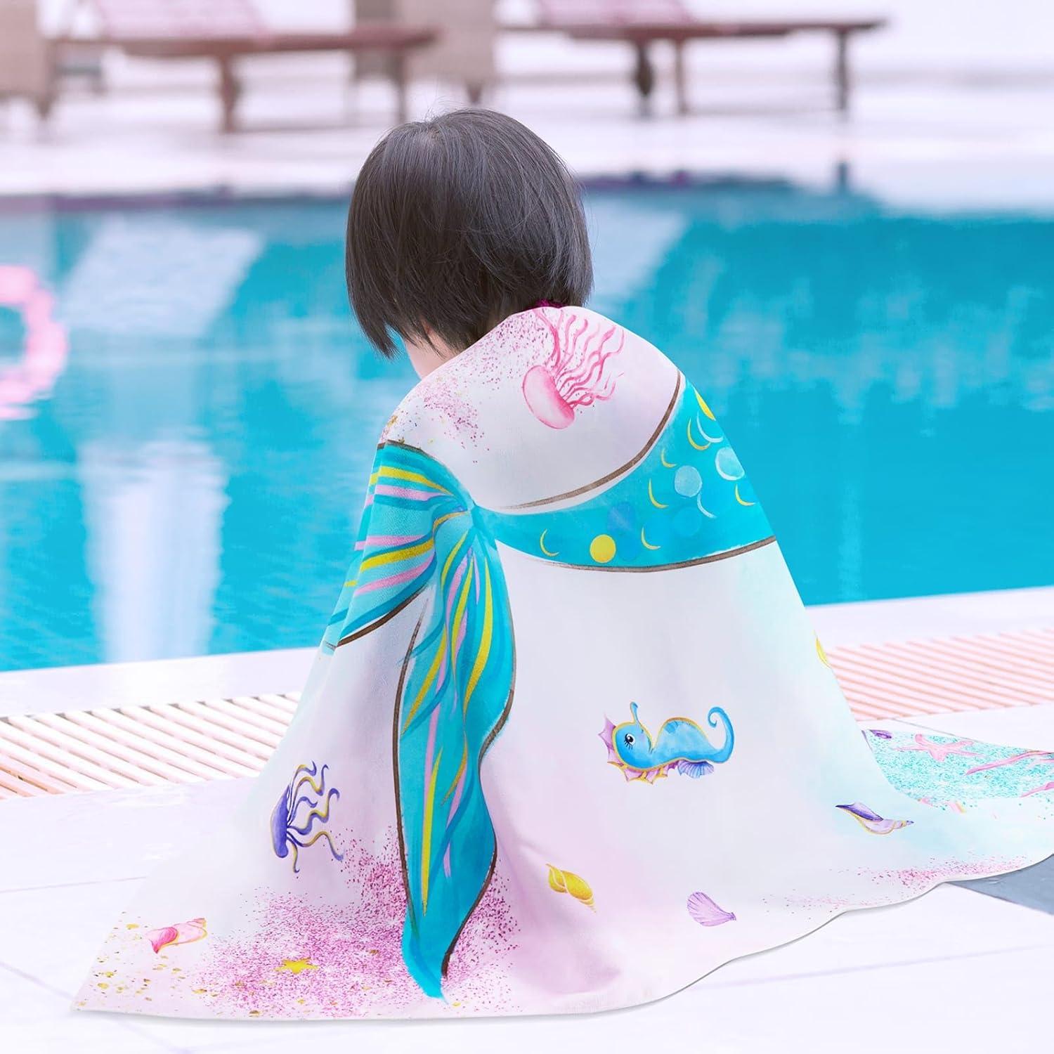 Toalla de Playa WERNNSAI Sirena 76.2x152.4 cm Microfibra