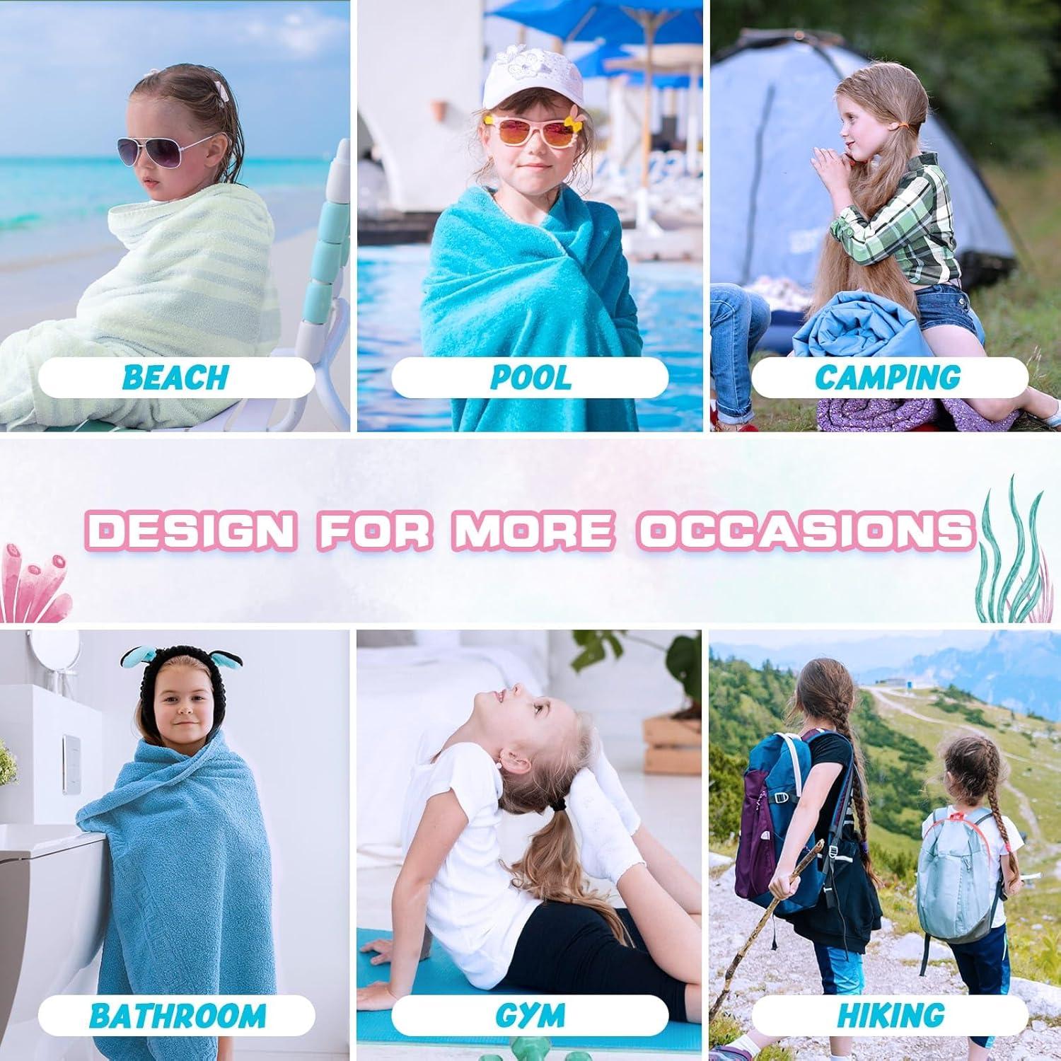 Toalla de Playa WERNNSAI Sirena 76.2x152.4 cm Microfibra