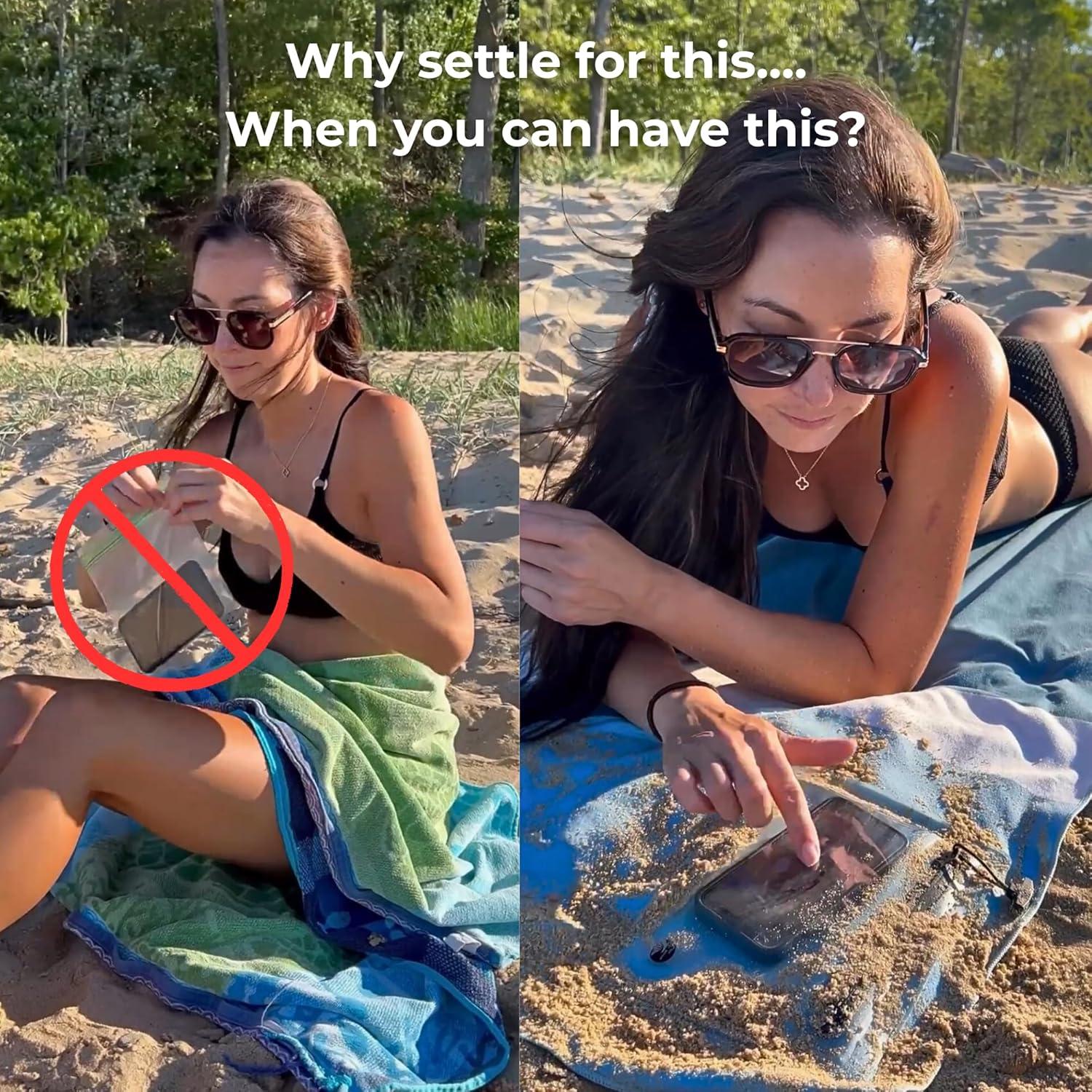 Toalla de Playa The Go Anywhere Towel Gris 76x152 cm Secado Rápido