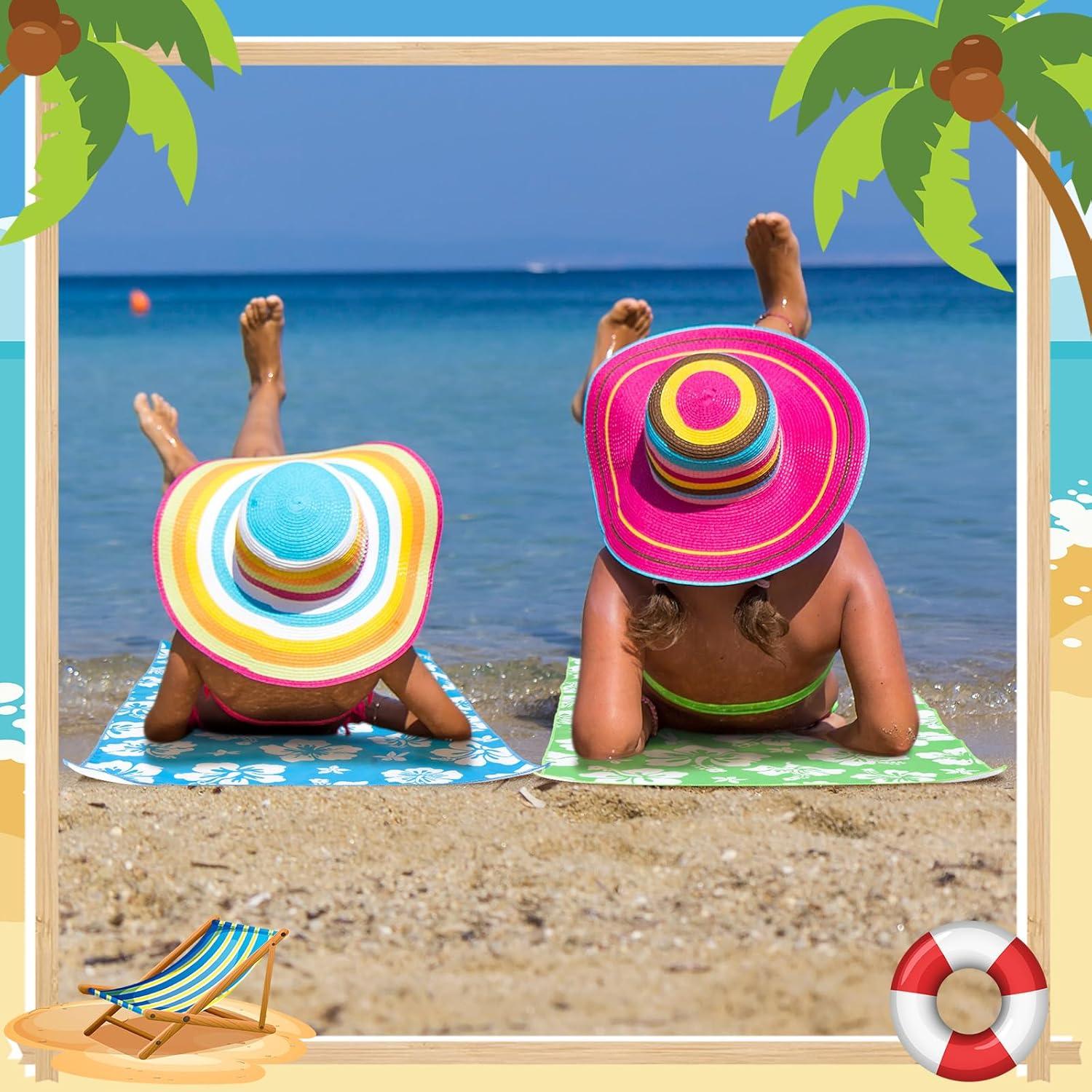 Paquete de 3 Toallas de Playa VitalCozy Hibisco 71x150cm Microfibra