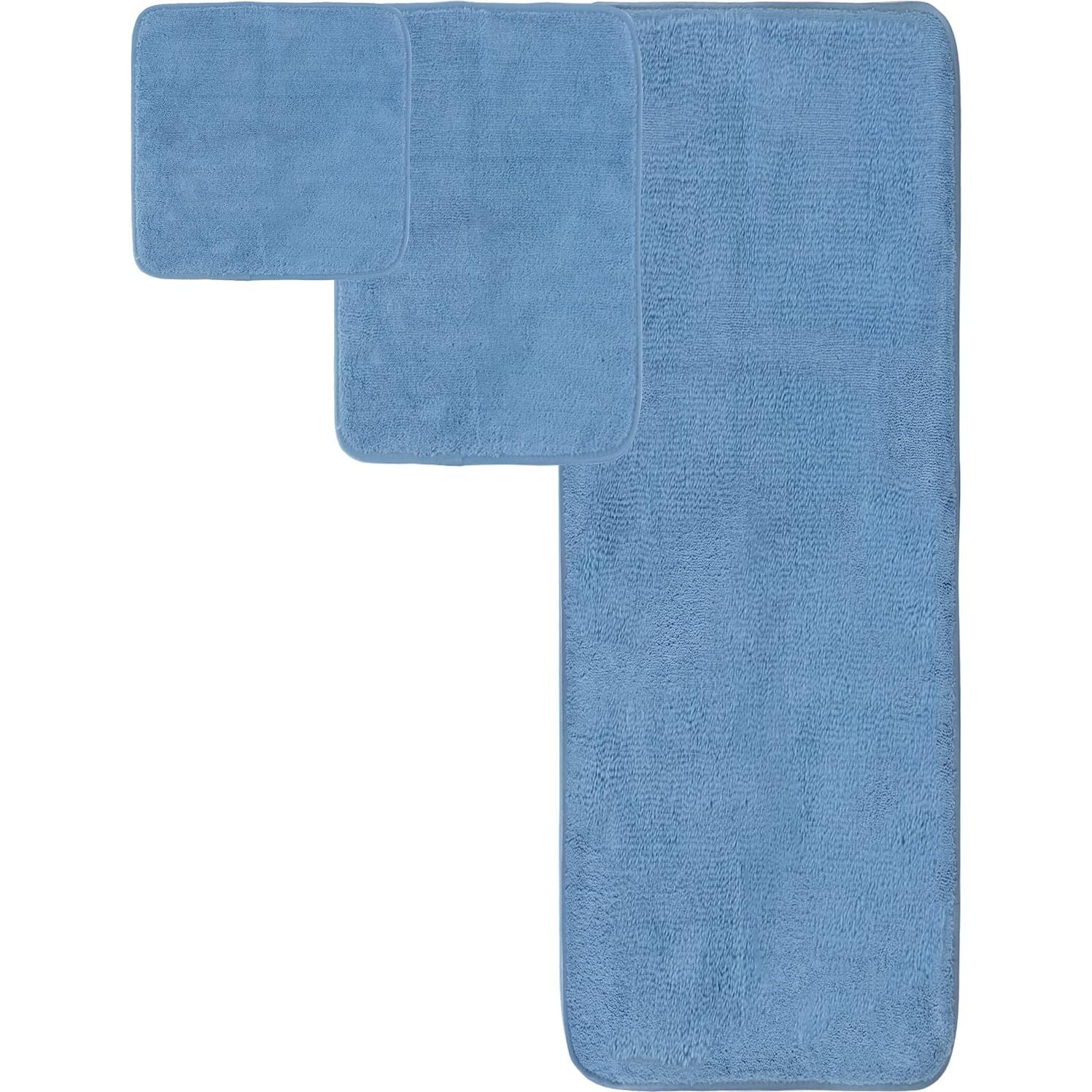 Toallas de Baño Microfibra POLYTE 6 Piezas 152x76 cm Azul