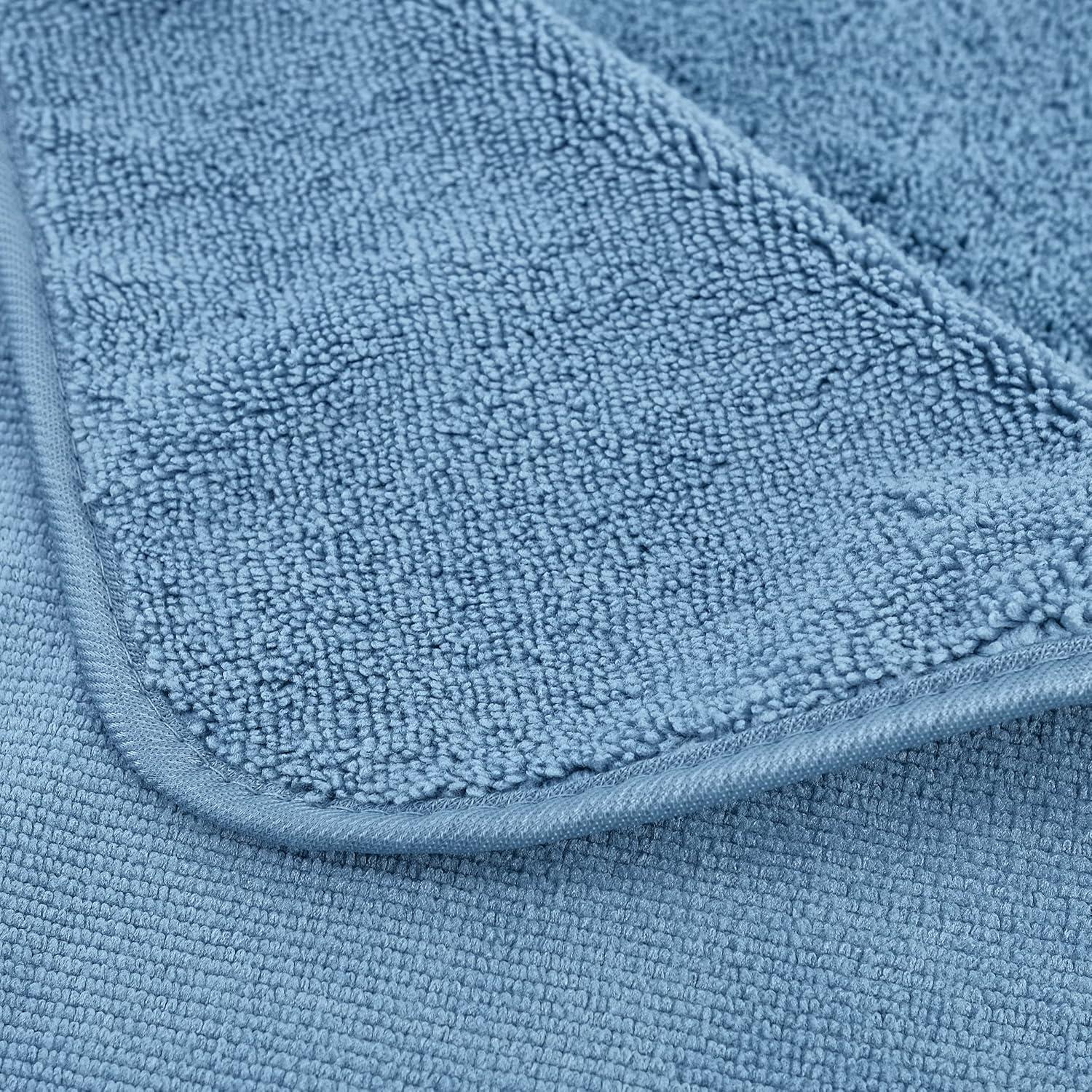 Toallas de Baño Microfibra POLYTE 6 Piezas 152x76 cm Azul