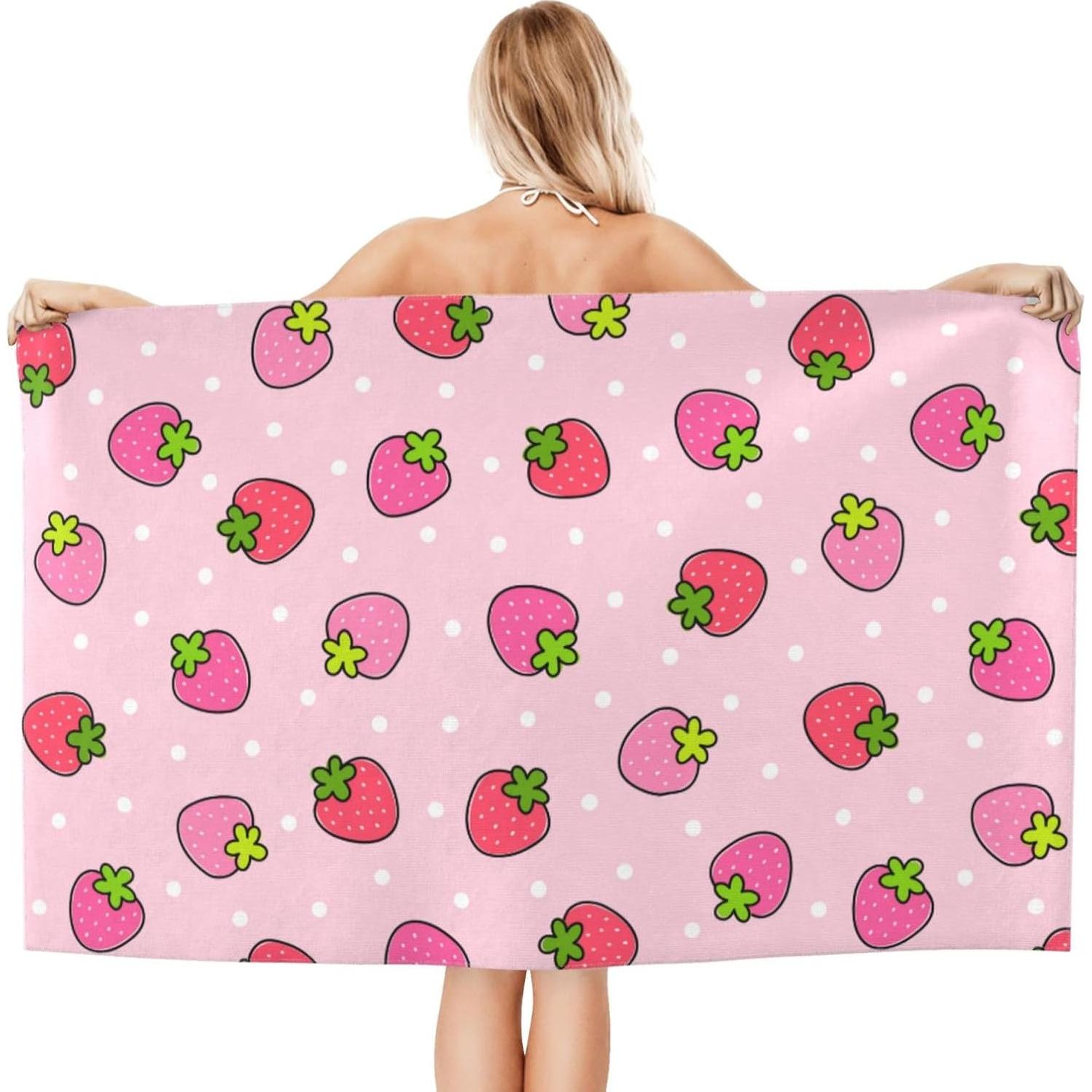 Toalla de Playa VOOHDDY Microfibra Secado Rápido 130x80cm