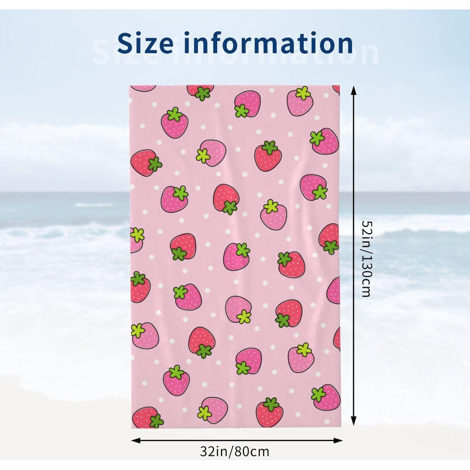 Toalla de Playa VOOHDDY Microfibra Secado Rápido 130x80cm