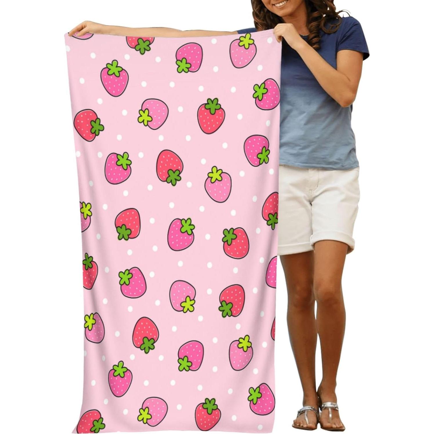 Toalla de Playa VOOHDDY Microfibra Secado Rápido 130x80cm