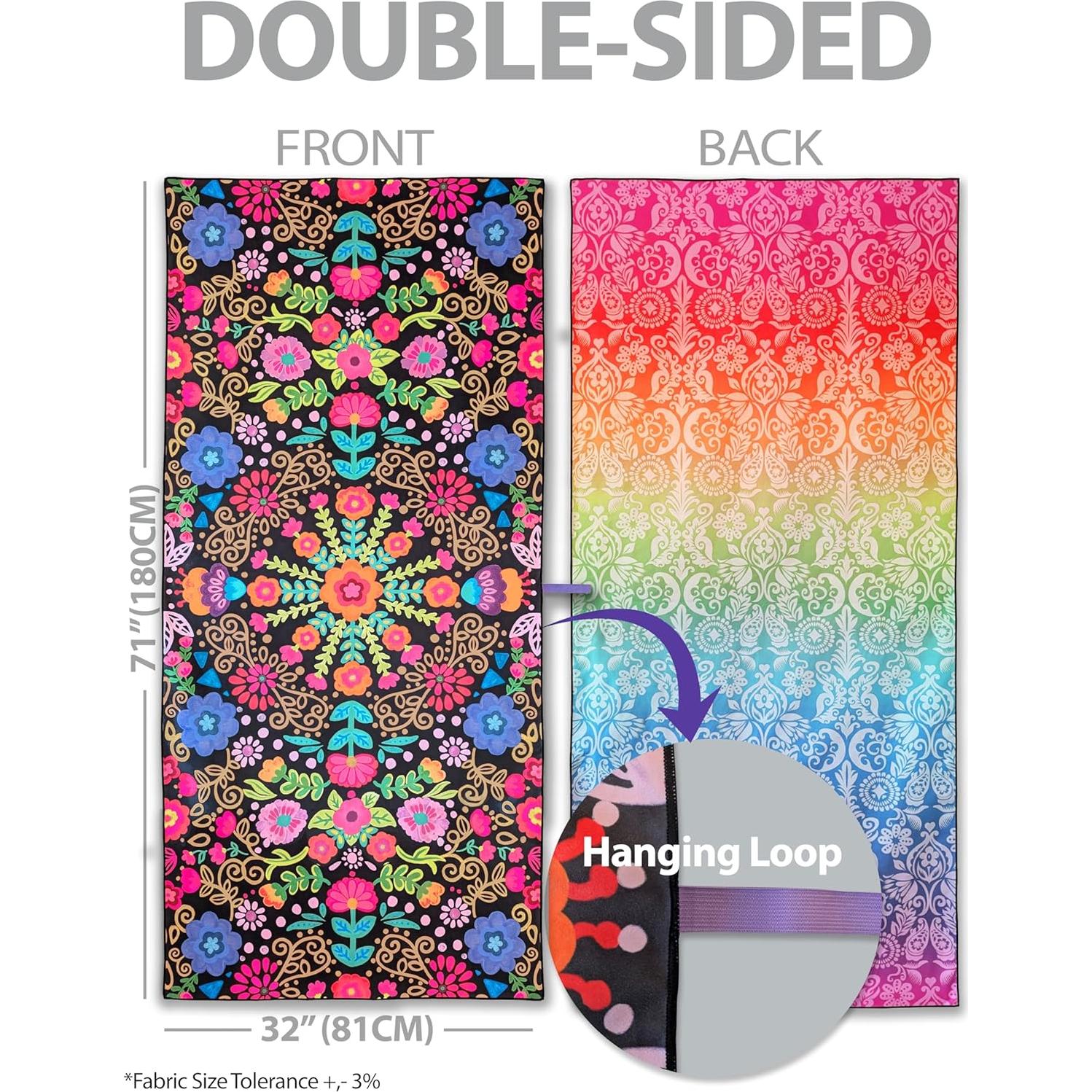 Toalla de Playa Microfibra MintiMango XL 180x81 cm Secado Rápido