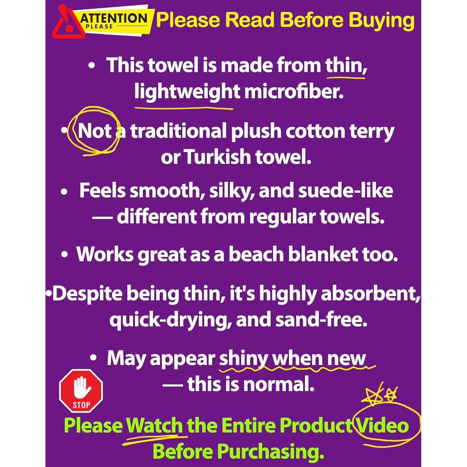 Toalla de Playa Microfibra MintiMango XL 180x81 cm Secado Rápido